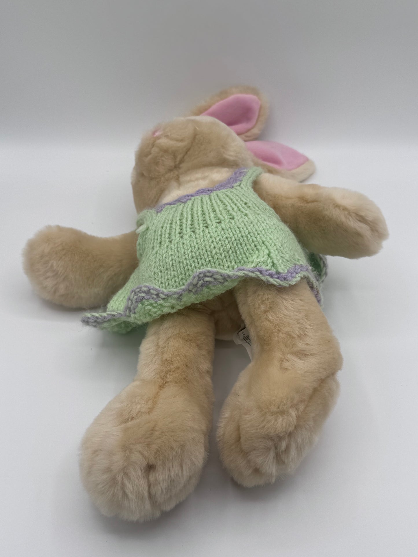 Bunny Rabbit Plush Green Dress Michaels 2004 Stuffed Animal