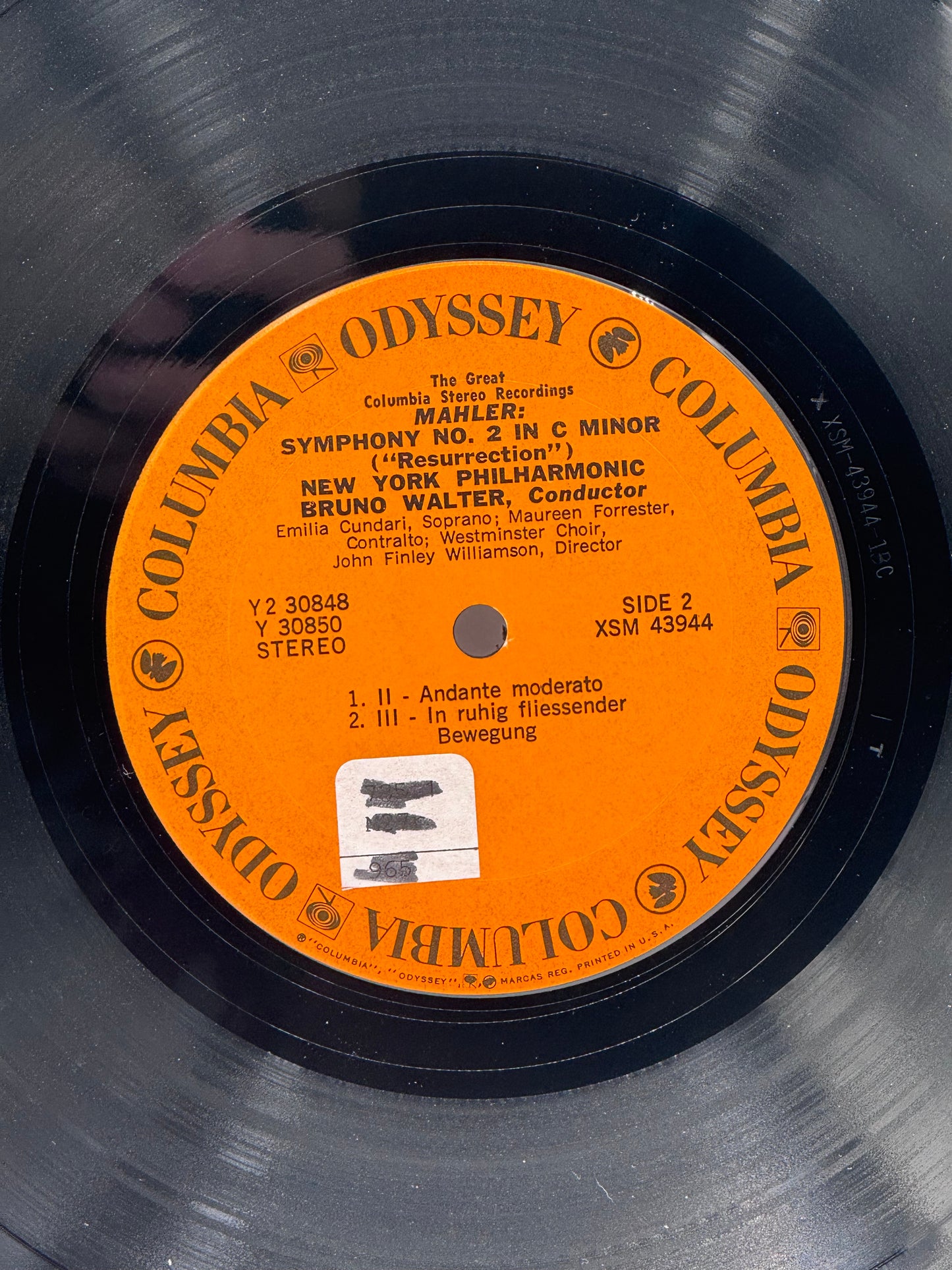 Resurrection Bruno Walter Gustav Mahler Symphony No. 2 1971 Vintage Vinyl Records Set of 2
