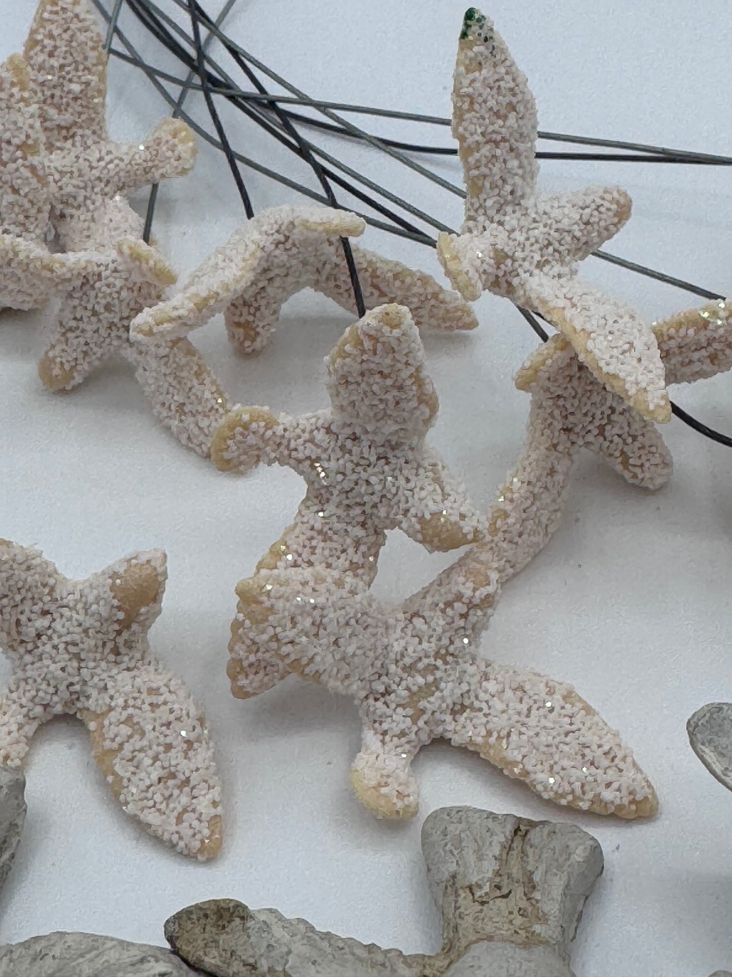 Set of 28 Small Ceramic Seagull and Sparkle Generic Birds For Crafts