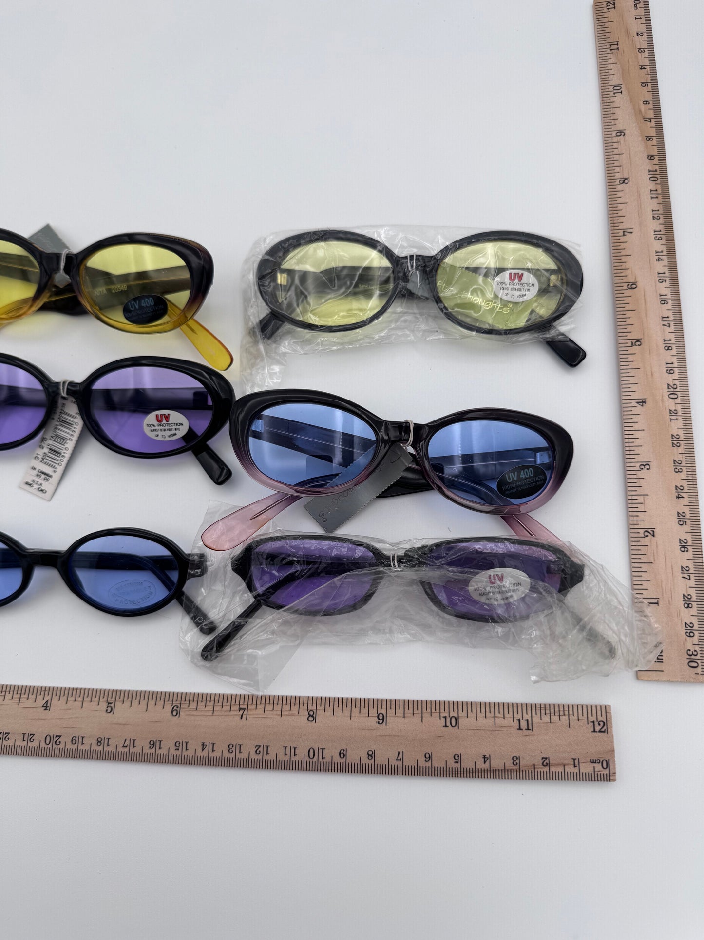 Fashion Sunglasses Eyewear Plastic Frame Set of 9 Mixed Assorted Styles and Colors Lot 9