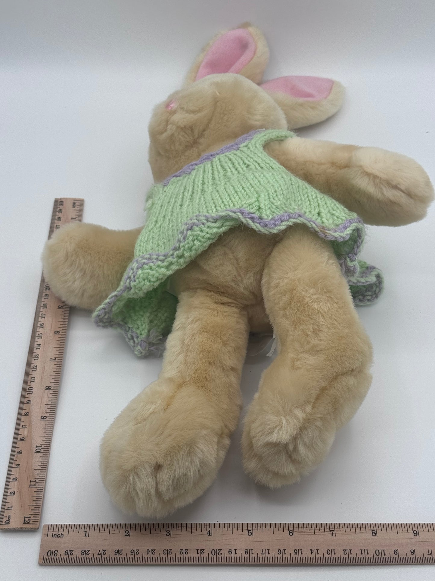 Bunny Rabbit Plush Green Dress Michaels 2004 Stuffed Animal