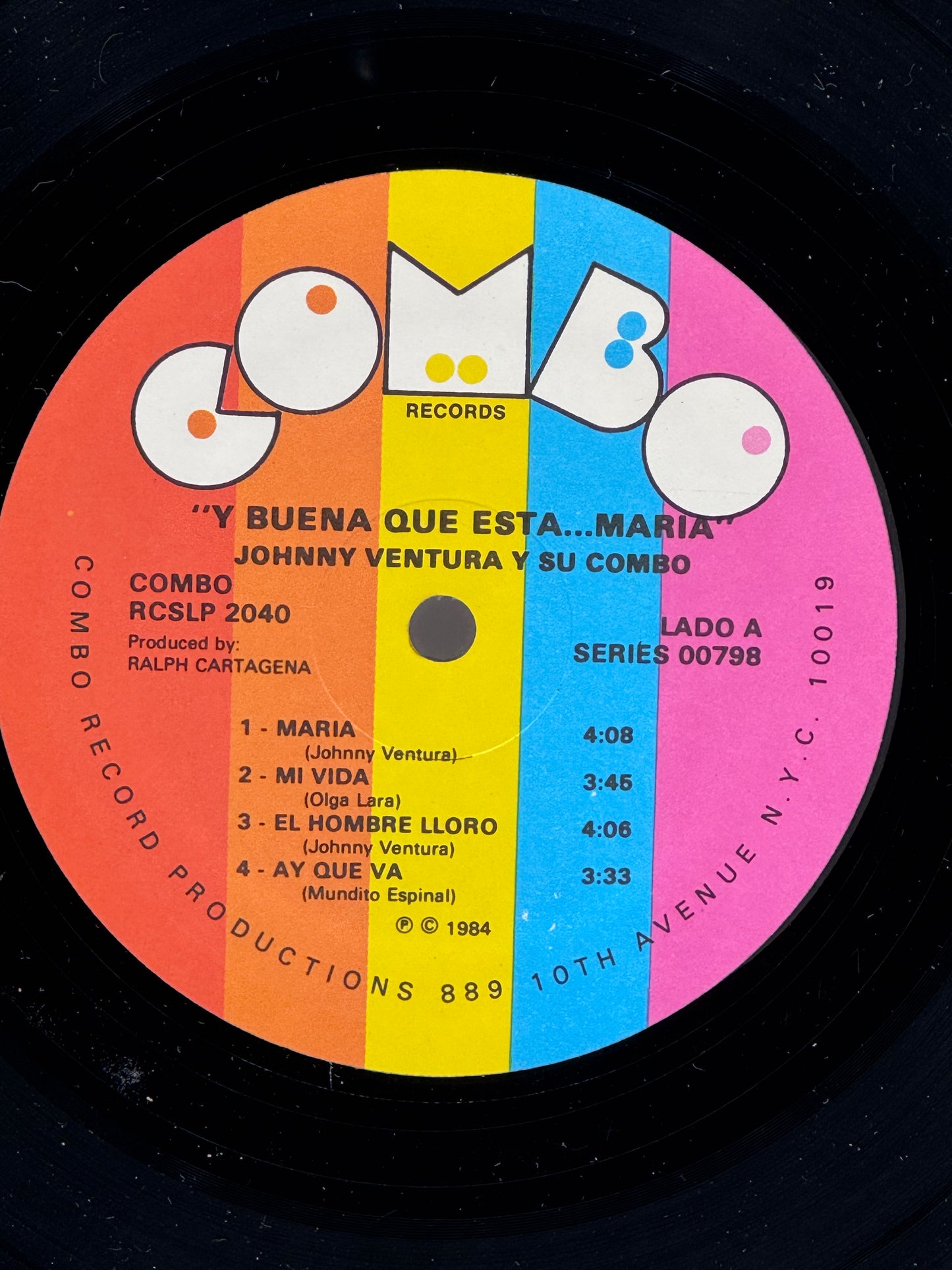 Y Buena Que Esta Maria Johnny Ventura 1984 Vintage Vinyl Record