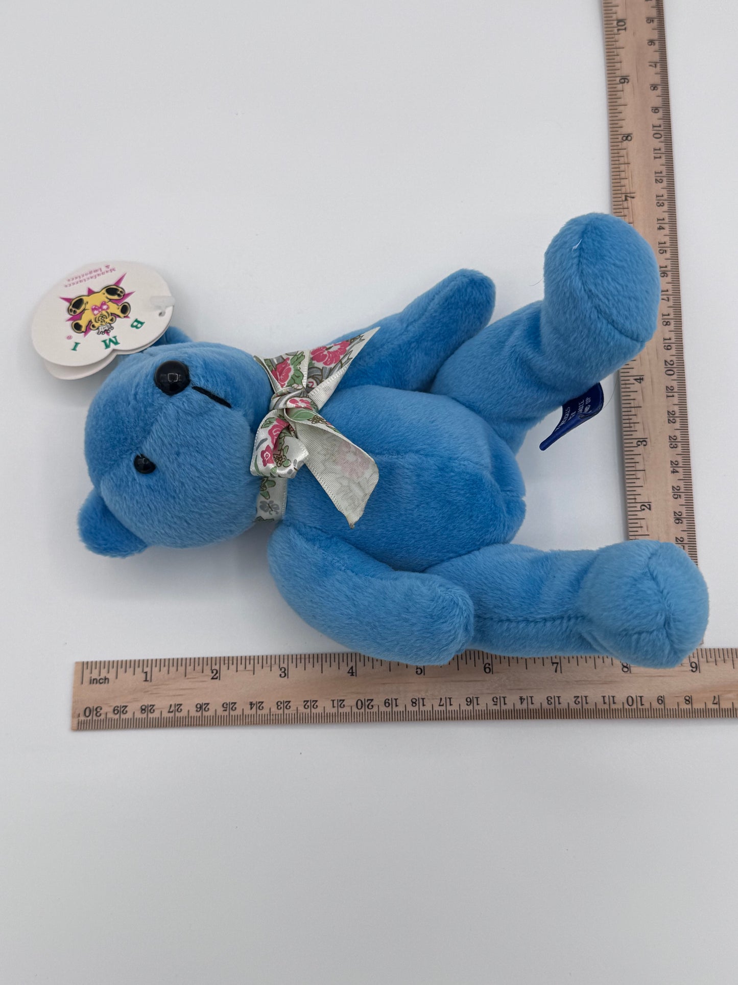 BMI America 1998 Vintage Blue Bean Bear