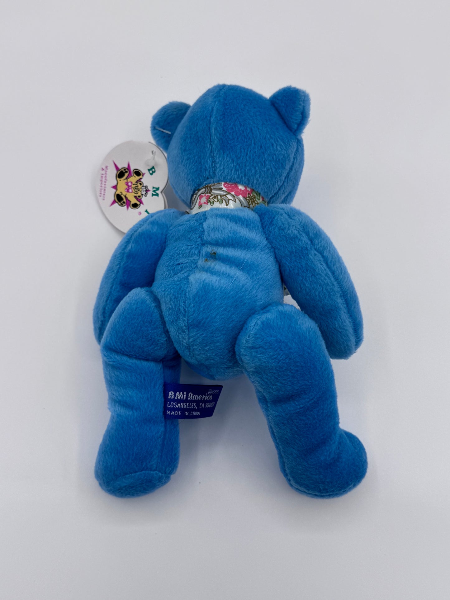 BMI America 1998 Vintage Blue Bean Bear