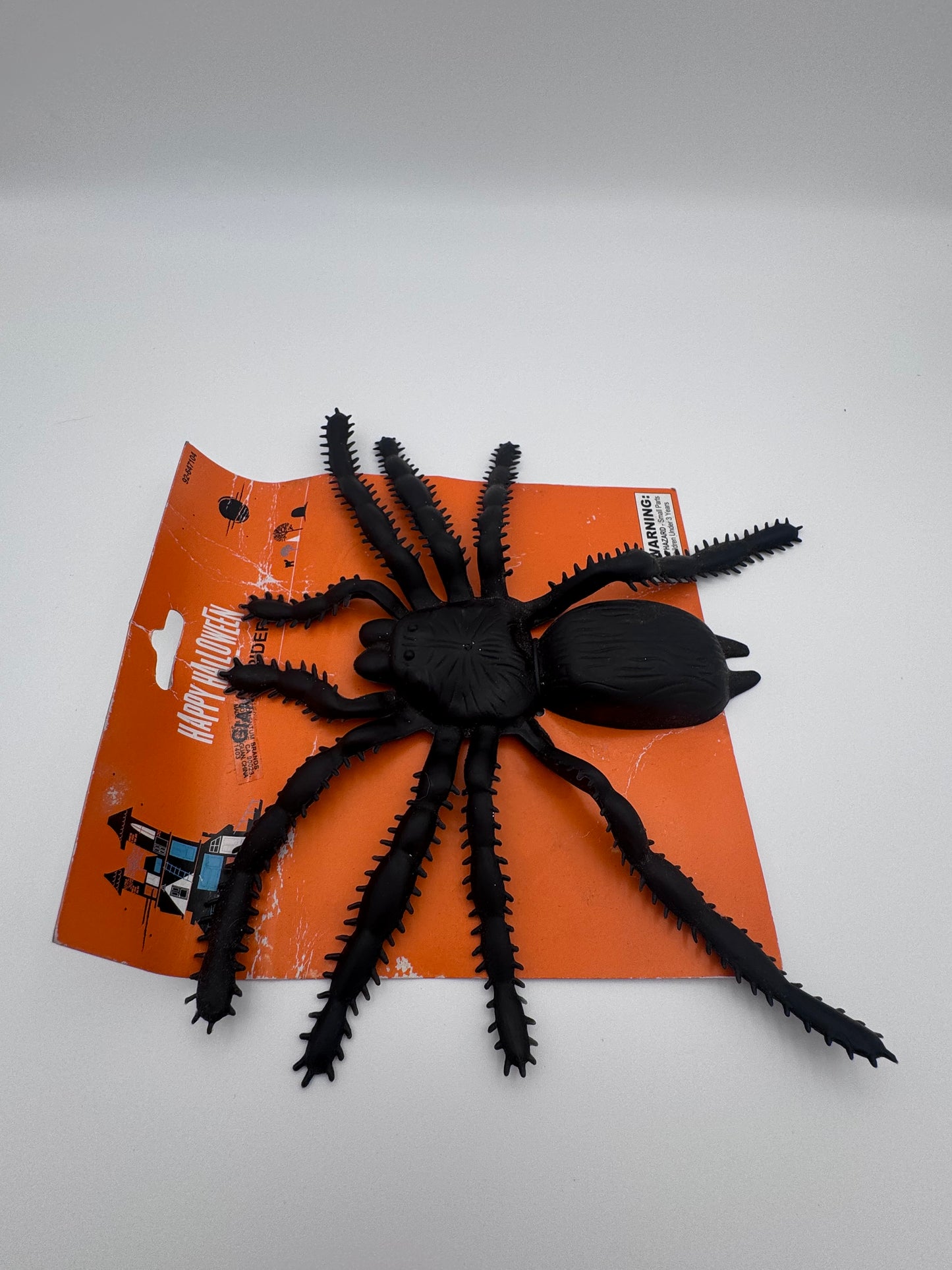 Happy Halloween Giant Fake Rubber Spider