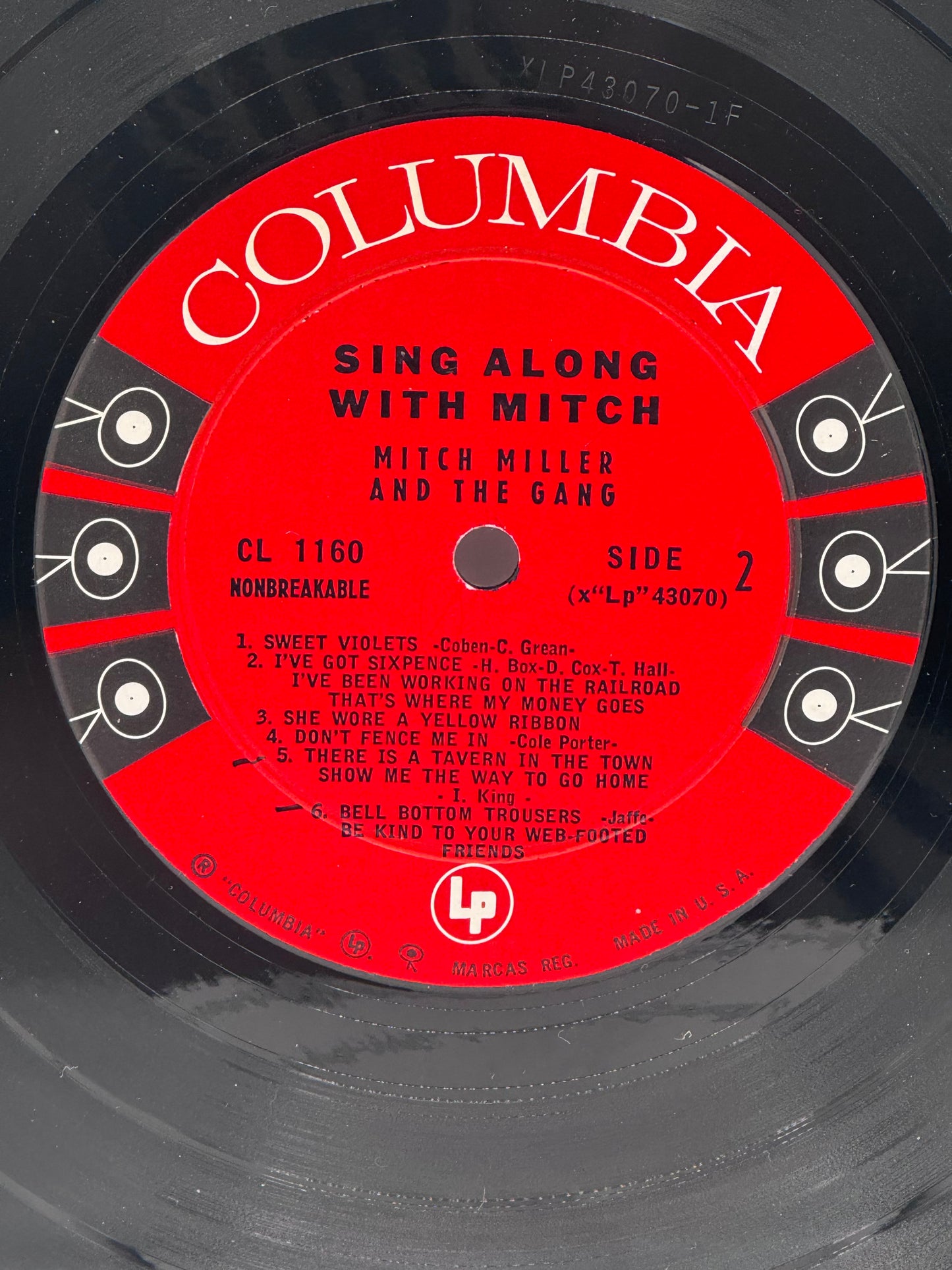 Sing Along with Mitch, Mitch Miller and the Gang 1958 Vintage Vinyl Record