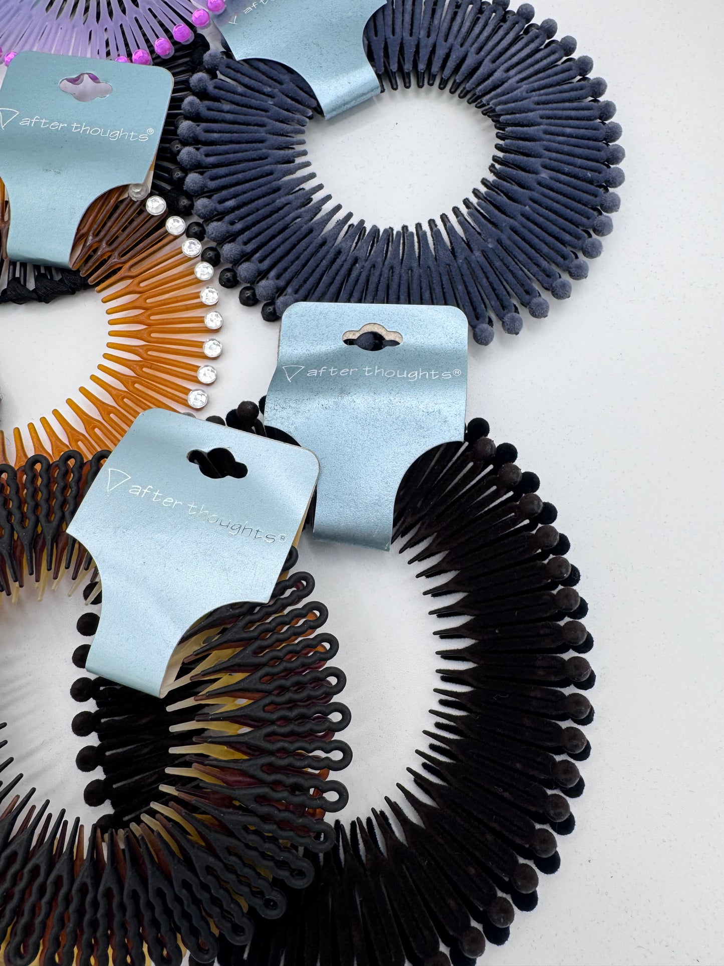 Mystery Mixed Lot of 14 90’s Retro Flexible Stretch Hair Combs Teeth Headband