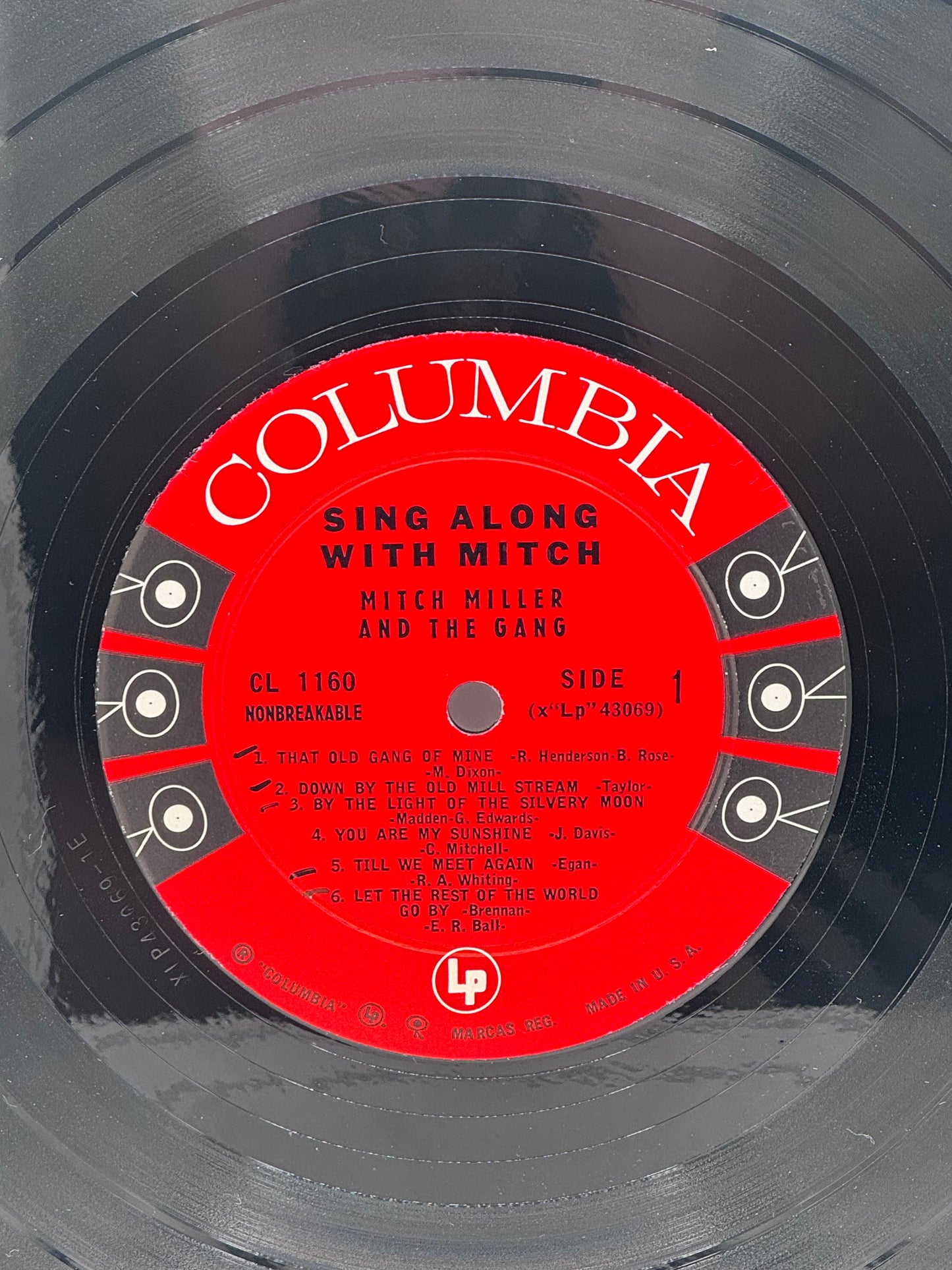 Sing Along with Mitch, Mitch Miller and the Gang 1958 Vintage Vinyl Record