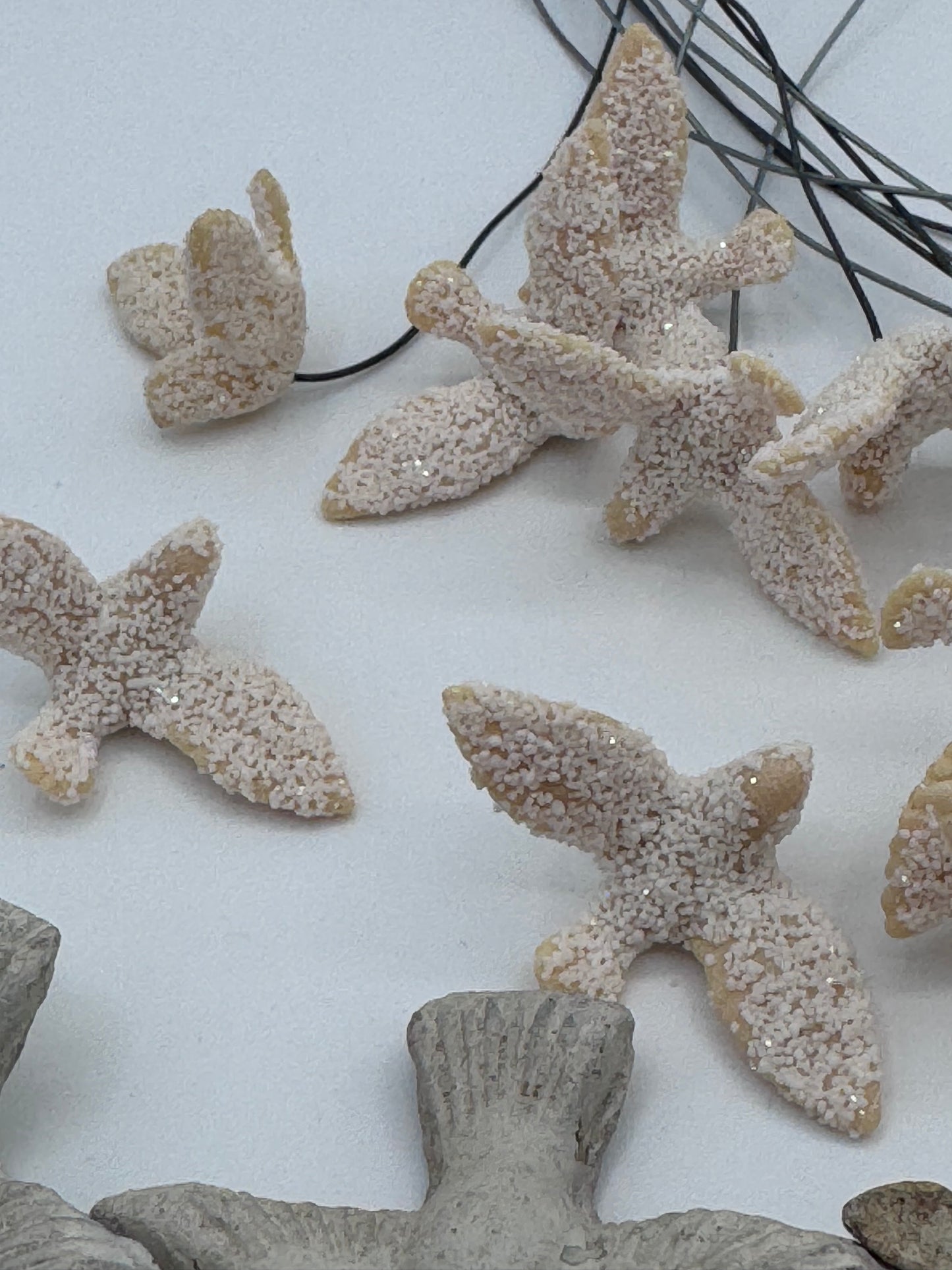 Set of 28 Small Ceramic Seagull and Sparkle Generic Birds For Crafts