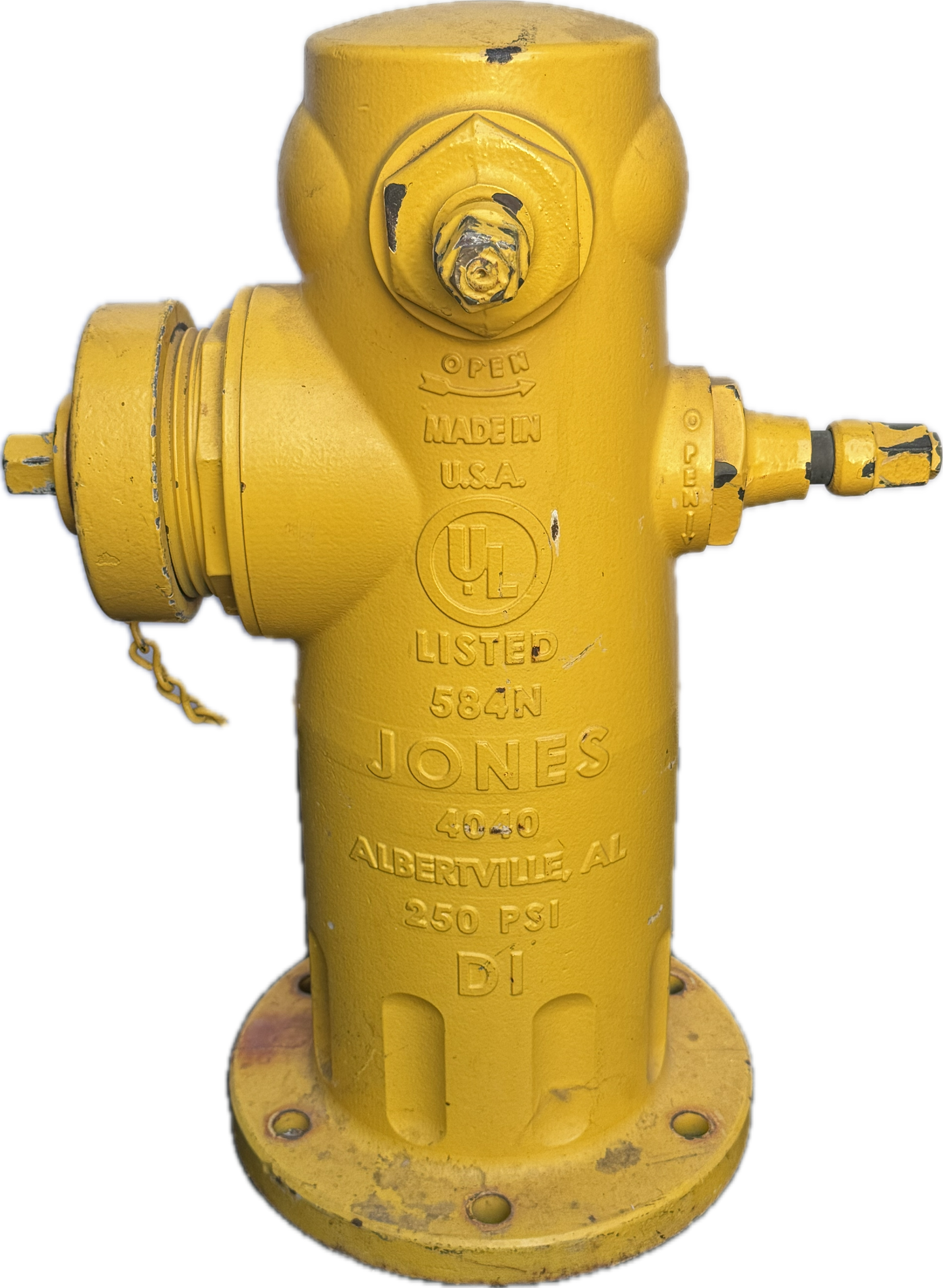 2018 Yellow Fire Hydrant