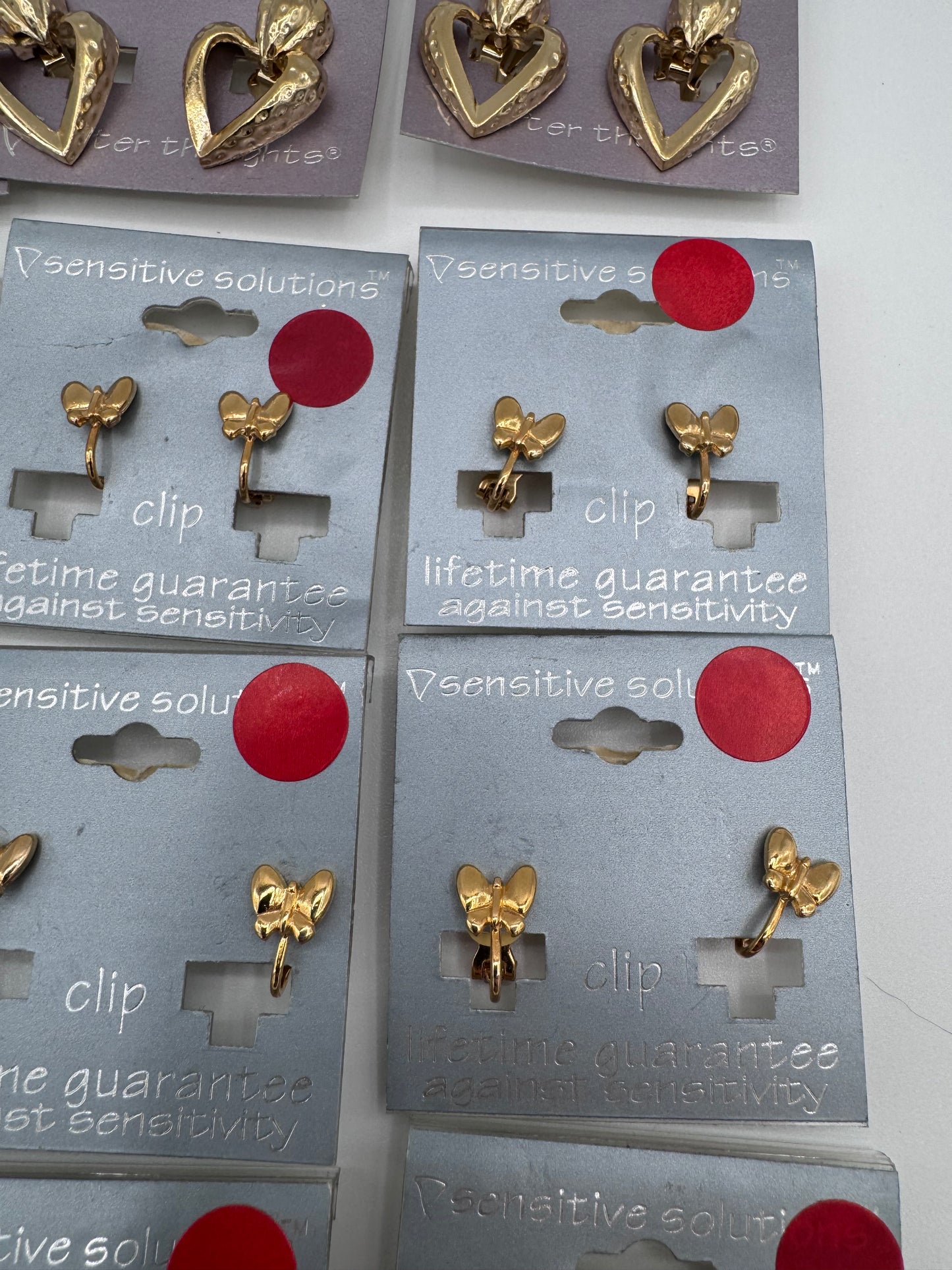 Set of 16 Pairs Mixed Clip On and Magnetic Earrings Costume Jewelry Vintage After Thoughts