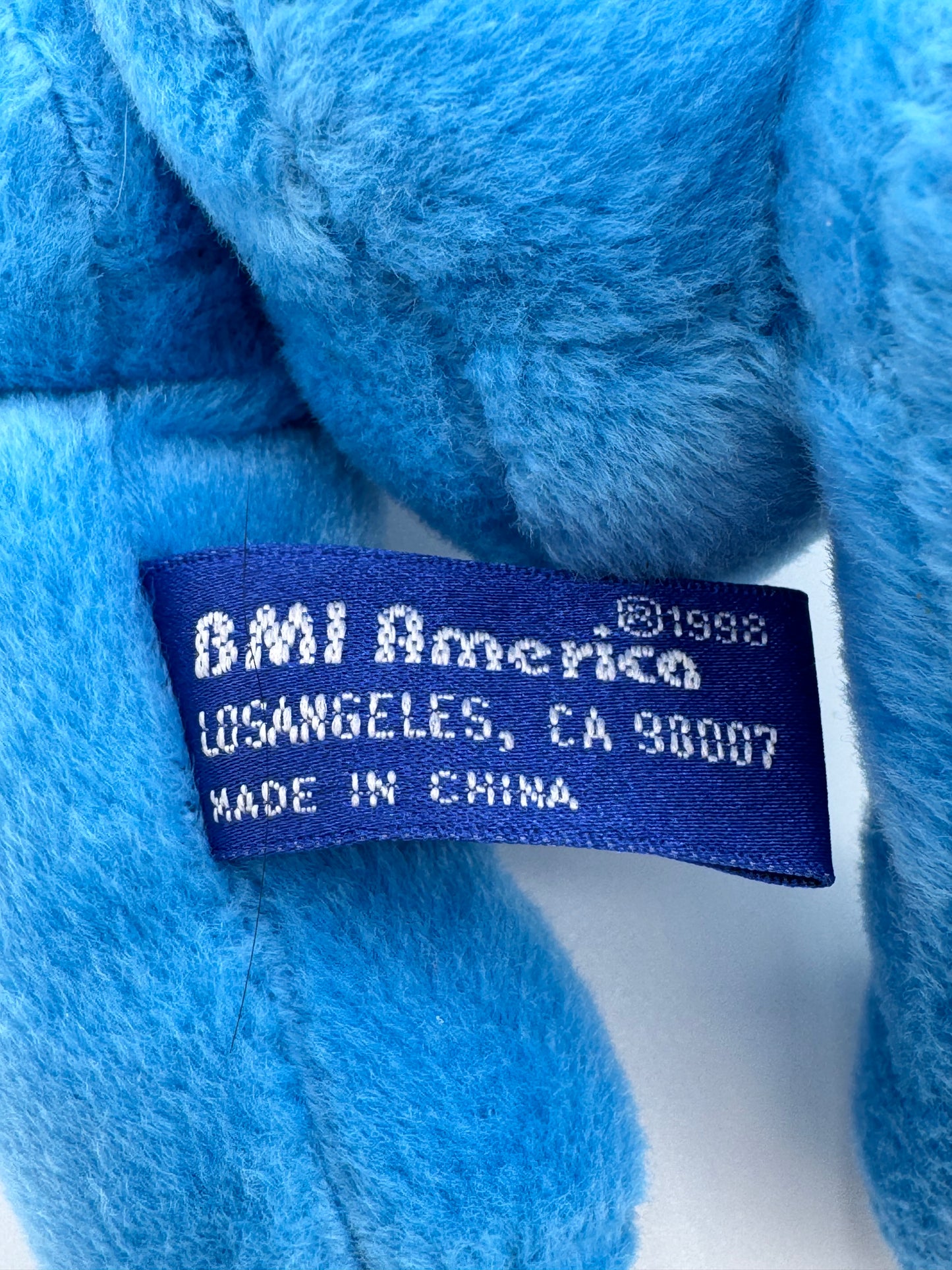 BMI America 1998 Vintage Blue Bean Bear