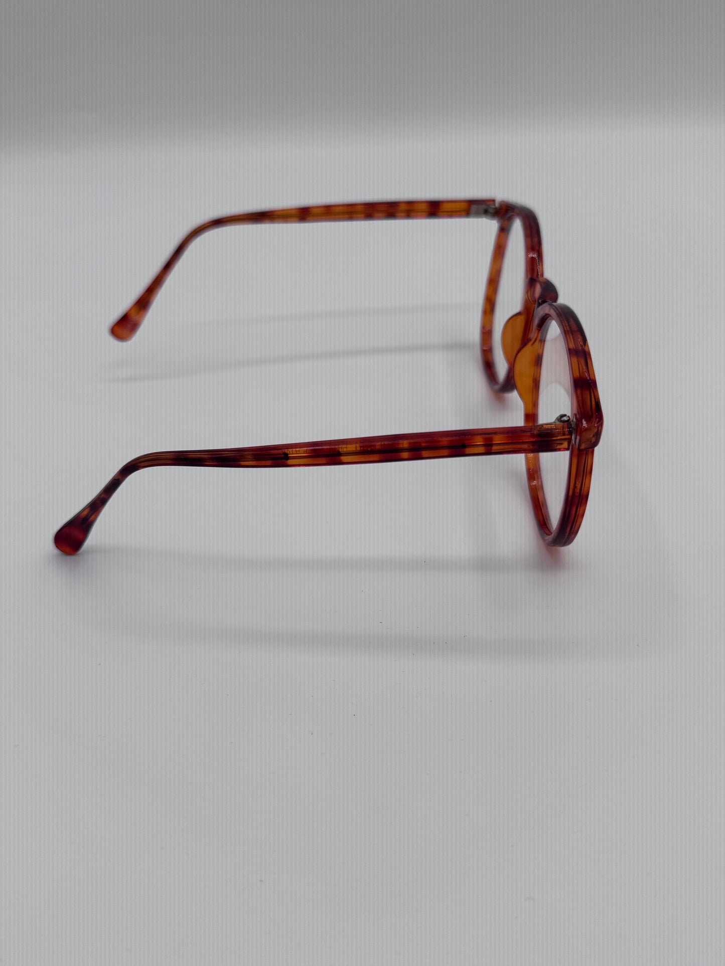 Fashion Fake Eyeglasses Tortoise Amber and Clear Lense