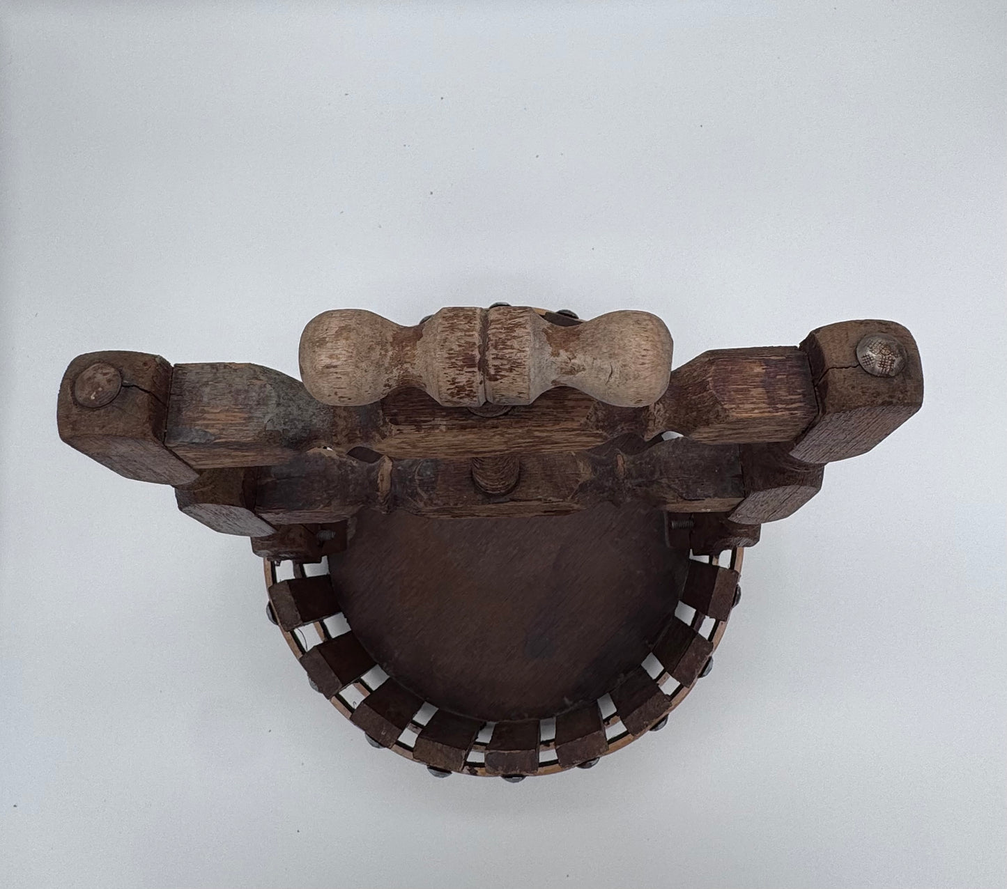 Vintage Wishing Well Nut Cracker Basket