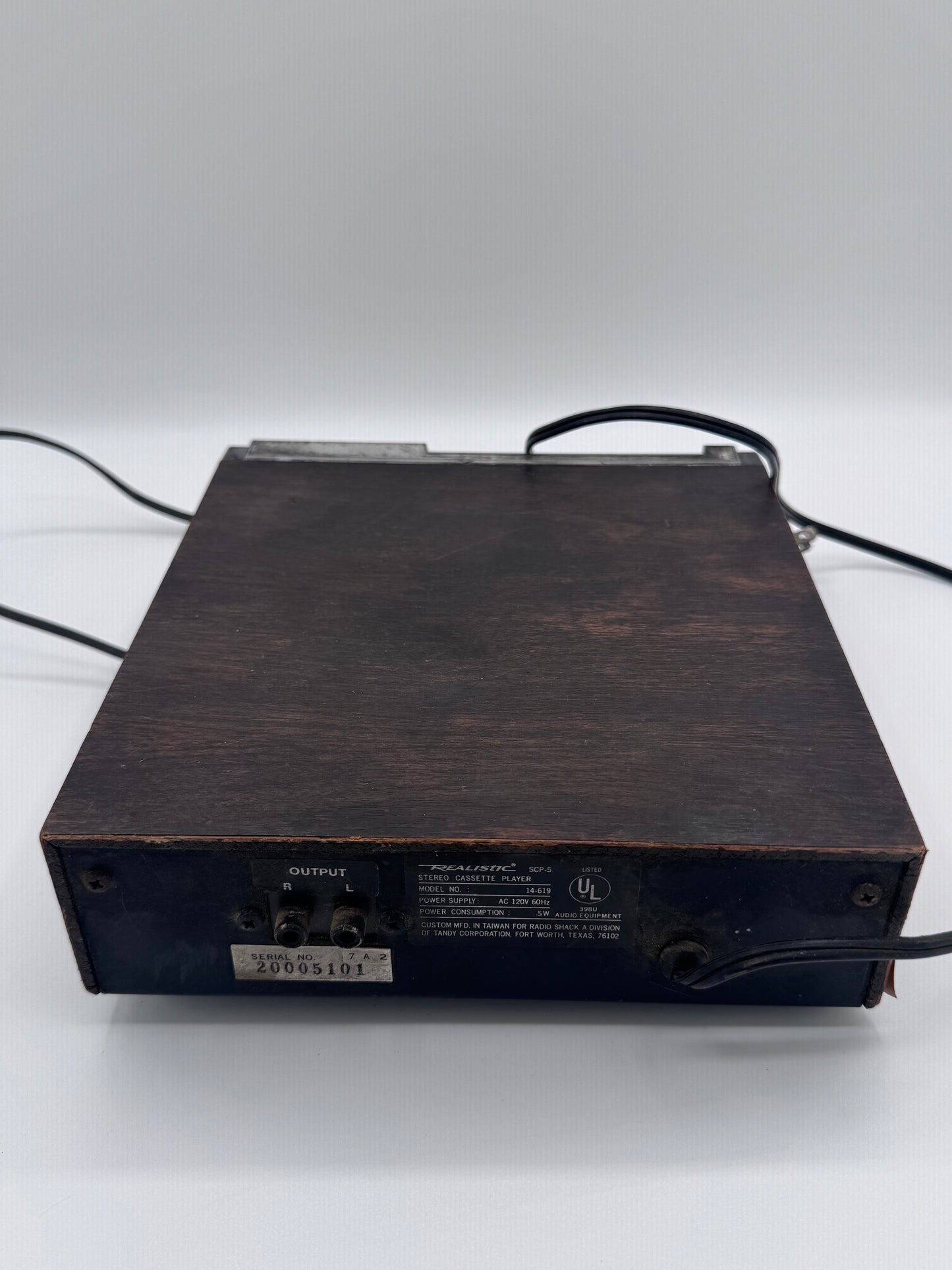 Realistic SCP-5 Stereo 1980’s Cassette Player Car Dash Vintage Antique Radio Stereo Rare
