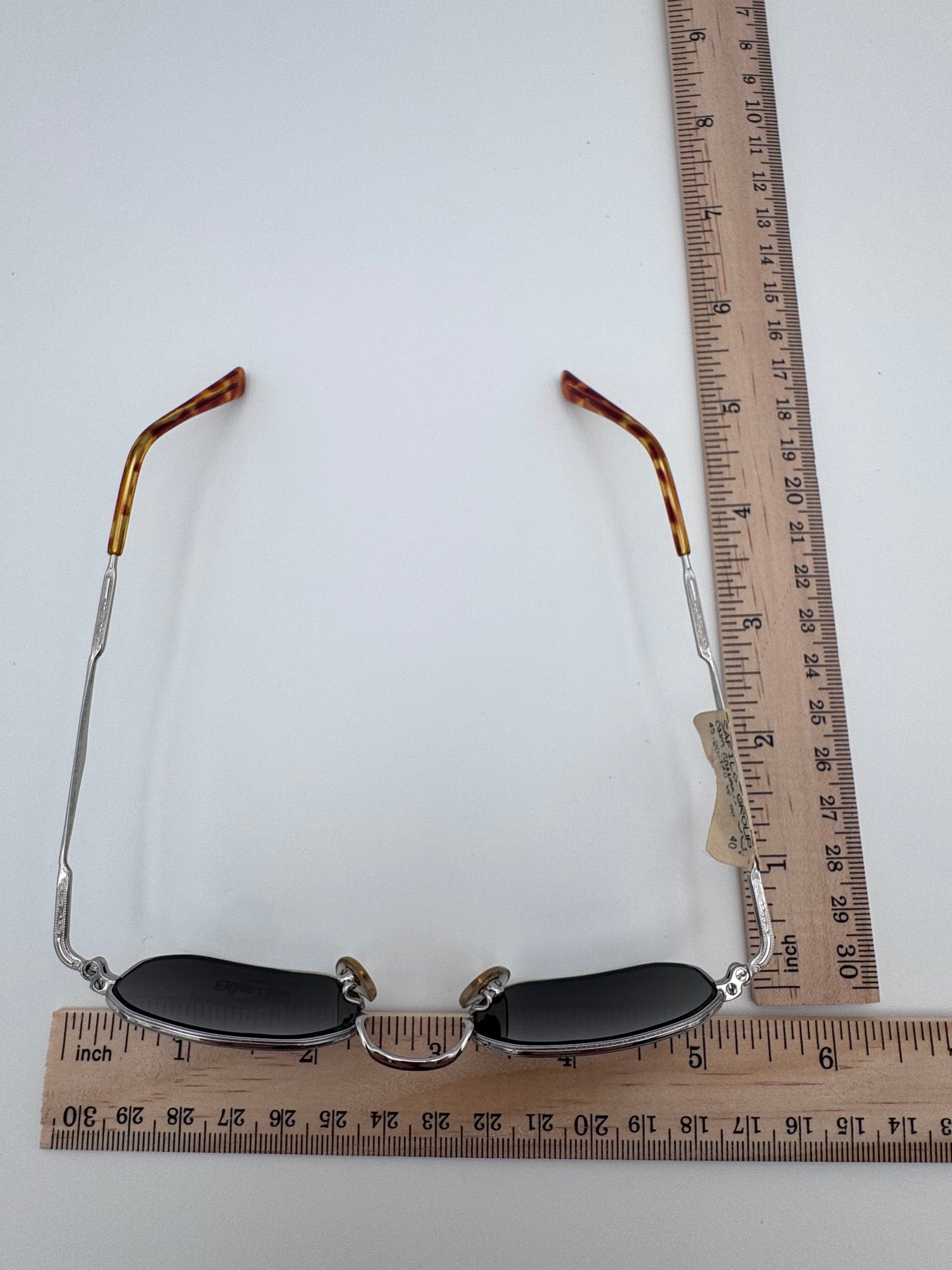 Blue Bay By Sifilo 90’s Silver Wire Tortoise Made in Italy Vintage Sunglasses NOS Cayo Grande/S