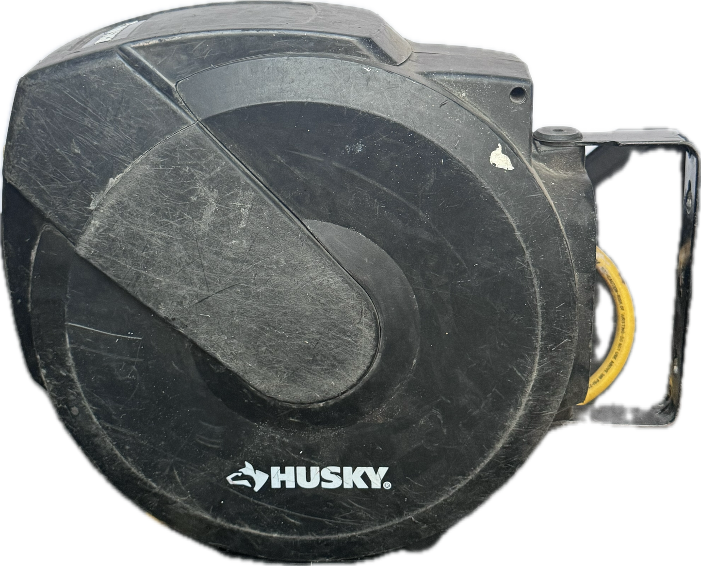 Husky 3/8 in. x 50 ft. Self Retracting Hybrid Air Hose With Enclosed Hose Reel Retractable