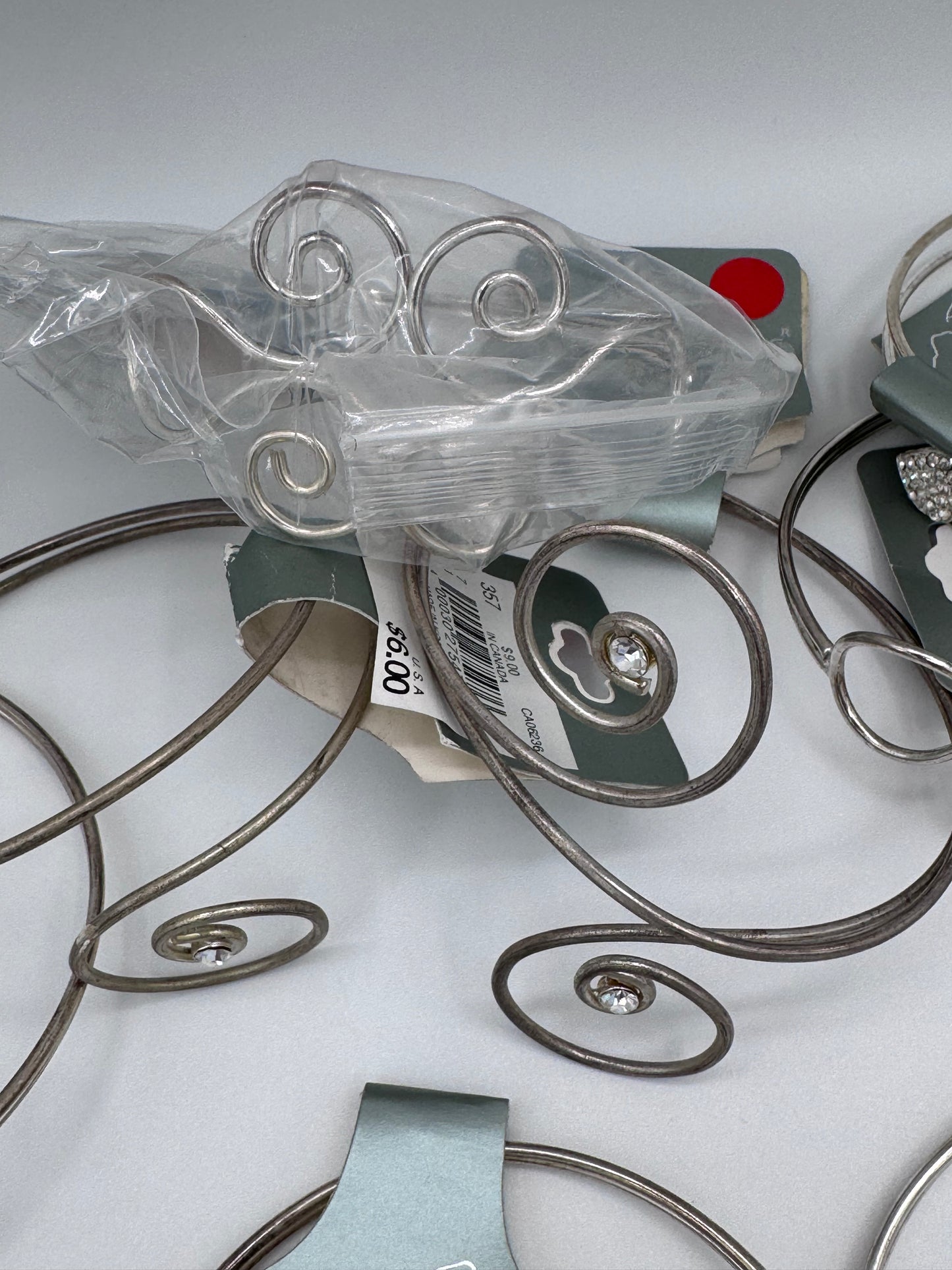 Set of 21 Silver Cuff Costume Jewelry Bracelet Arm Band Vintage After Thoughts