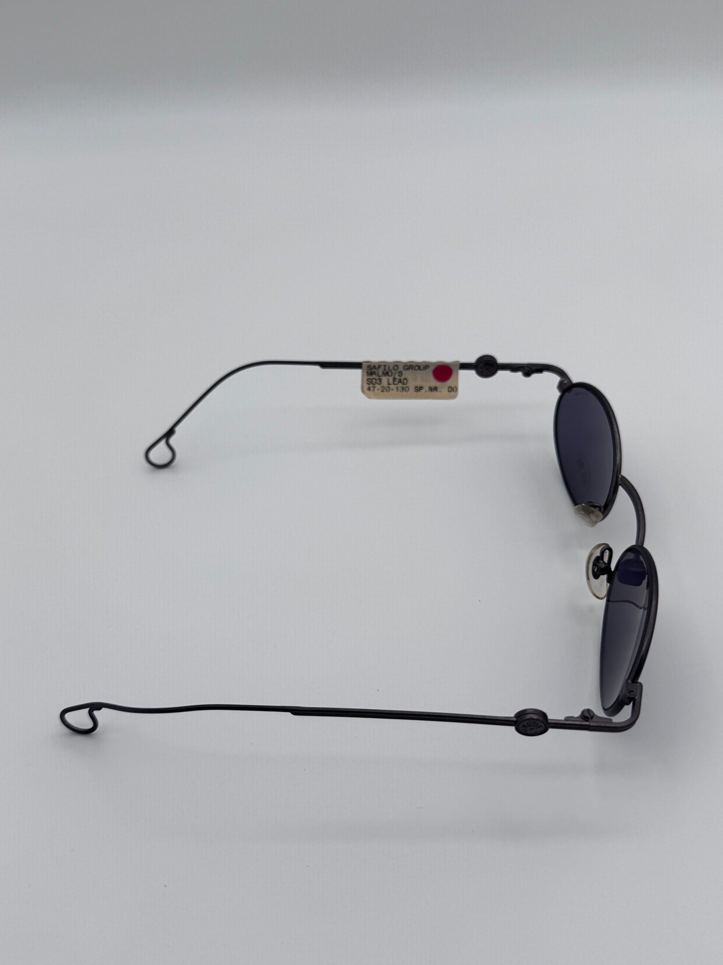 Blue Bay By Sifilo 90’s Silver Wire Made in Italy Vintage Sunglasses NOS Malmo/S Lead
