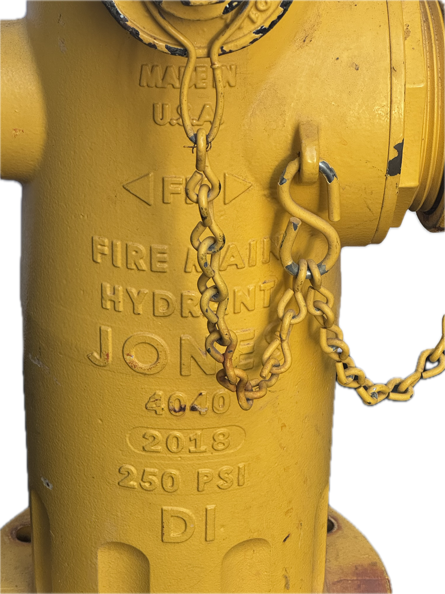 2018 Yellow Fire Hydrant
