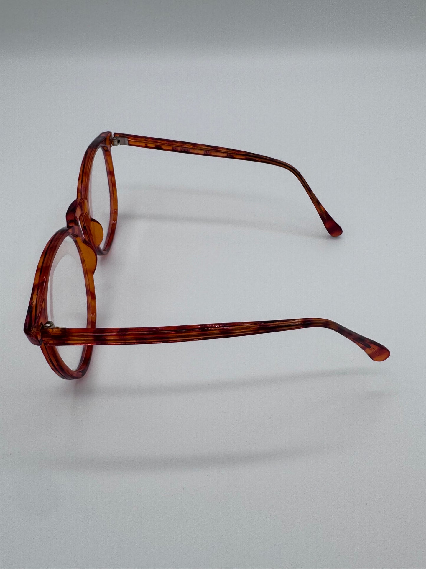 Fashion Fake Eyeglasses Tortoise Amber and Clear Lense