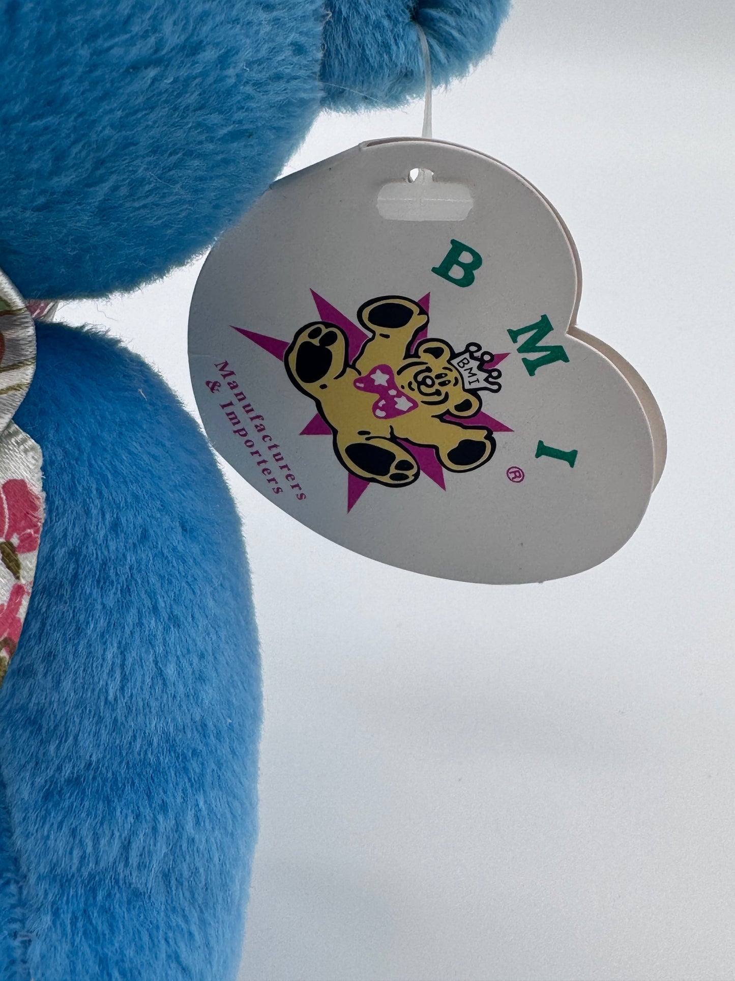 BMI America 1998 Vintage Blue Bean Bear