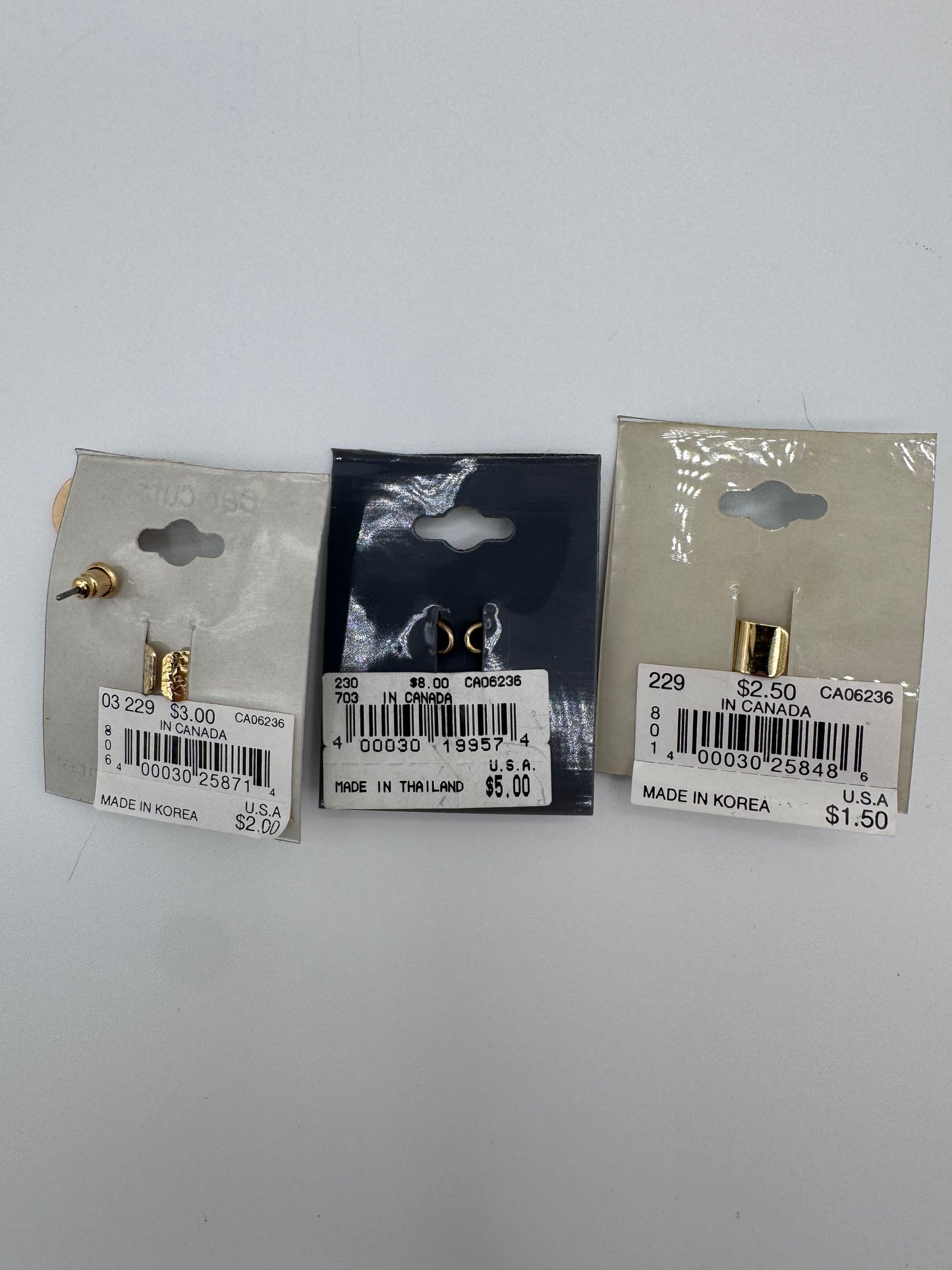 Set of 37 Gold Ear Cuff and Chain Earrings Costume Jewelry Vintage After Thoughts