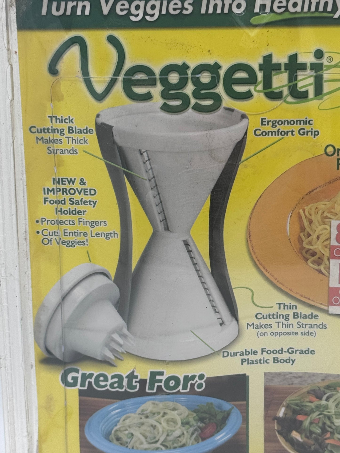 Veggetti Spiral Vegetable Slicer As Seen on TV Veggie Pasta Slicer