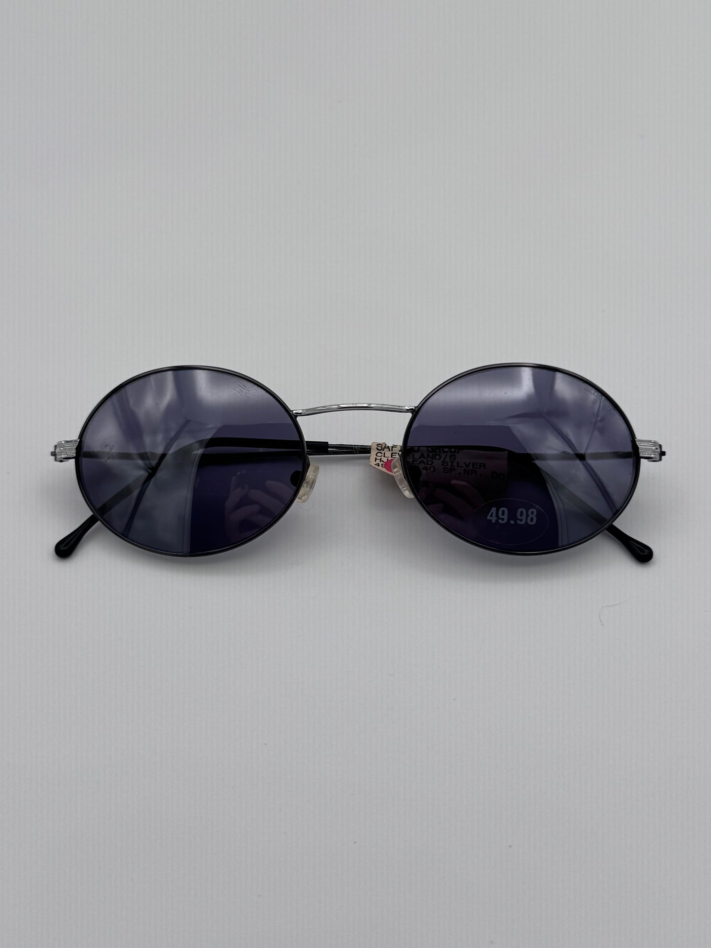 Blue Bay By Sifilo 90’s Silver Wire Made in Italy Vintage Sunglasses NOS Cleveland/S Lead Silver