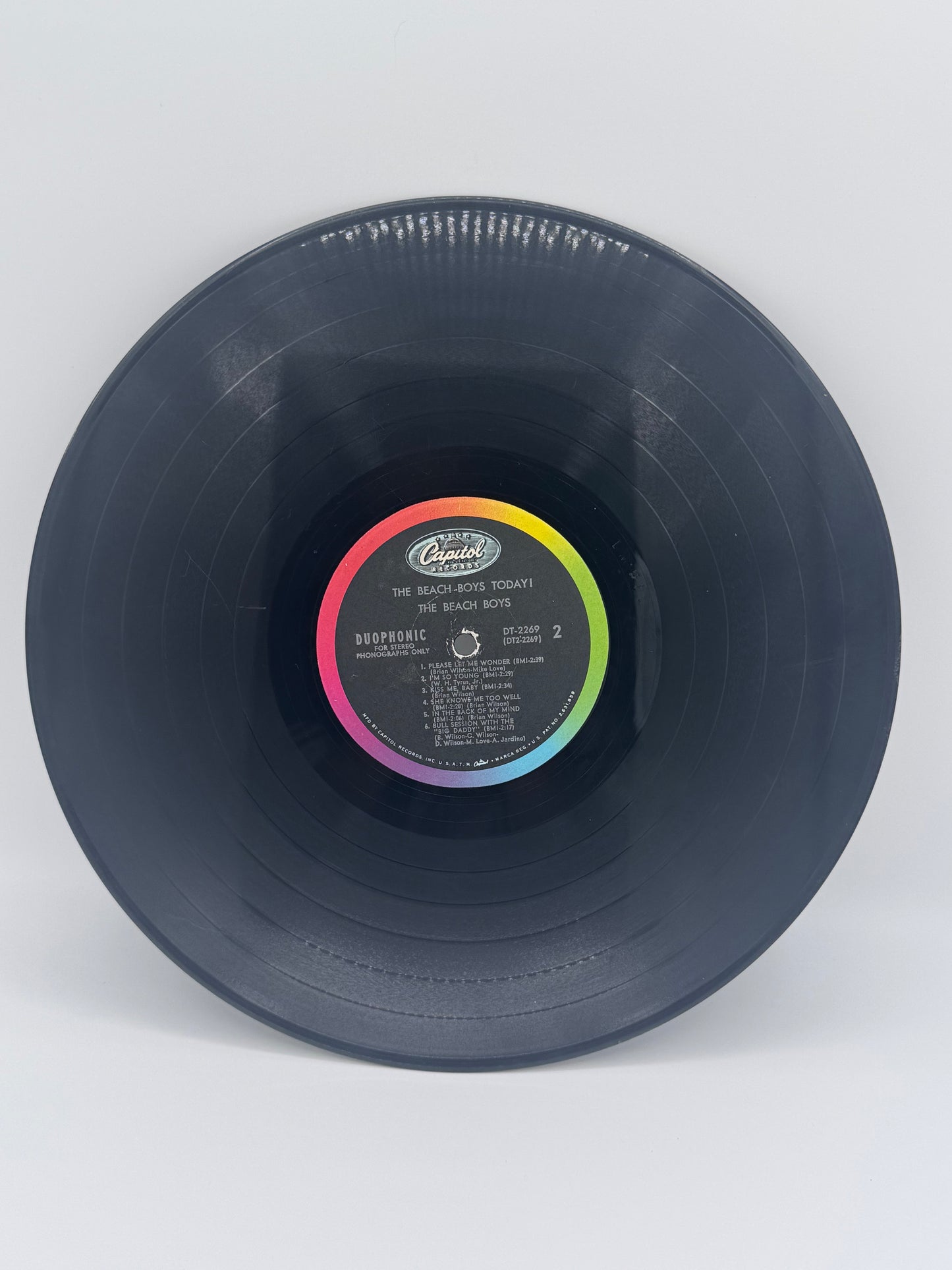 The Beach Boys Today! Beach Boys 1965 Vintage Vinyl Record