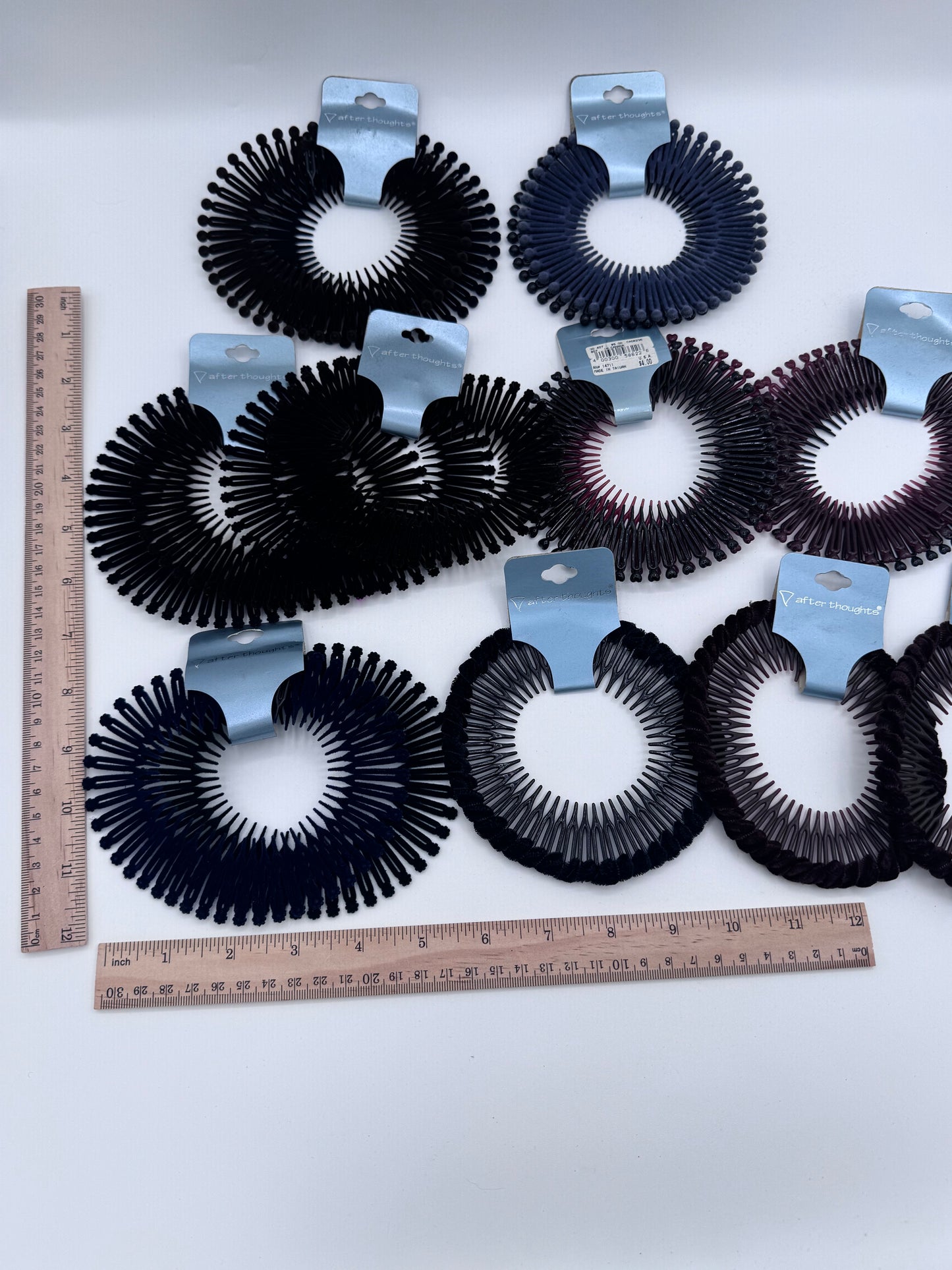 Mixed 90’s Retro Flexible Stretch Hair Combs Teeth Headband Lot of 17 Headbands