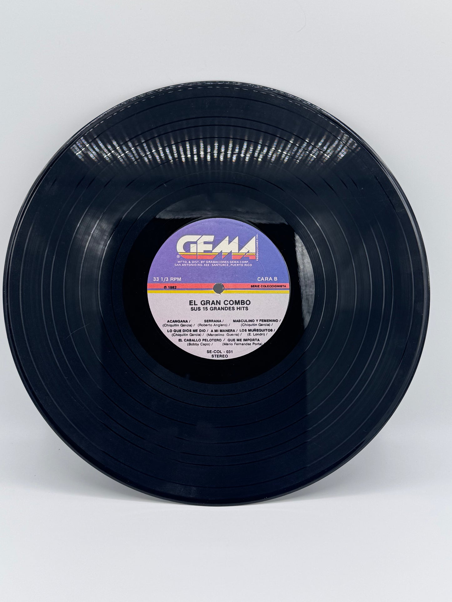 Sus 15 Grandes Hits El Gran Combo 1982 Vintage Vinyl Record