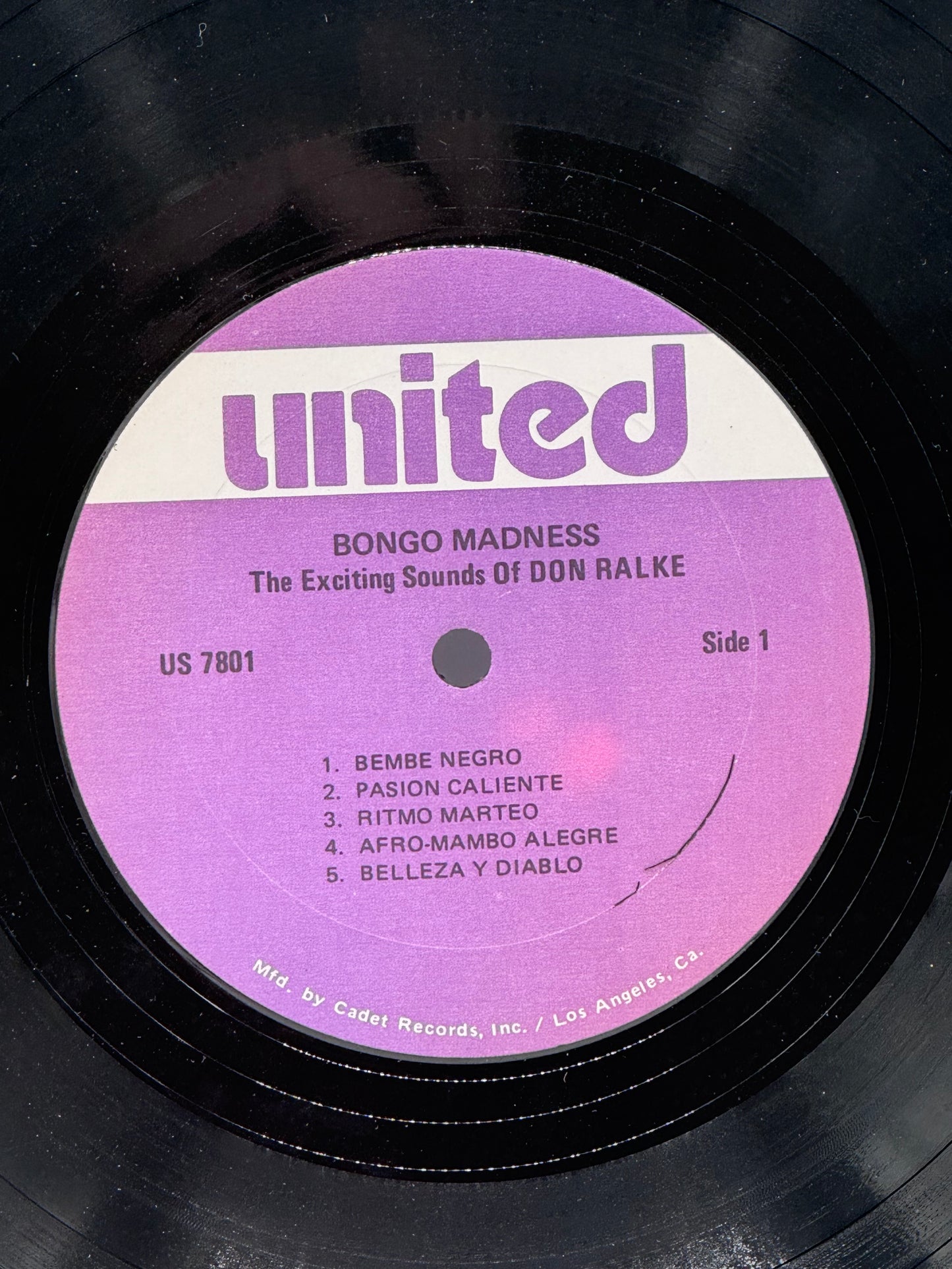 Bongo Madness Don Ralke 1957 Vintage Vinyl Record