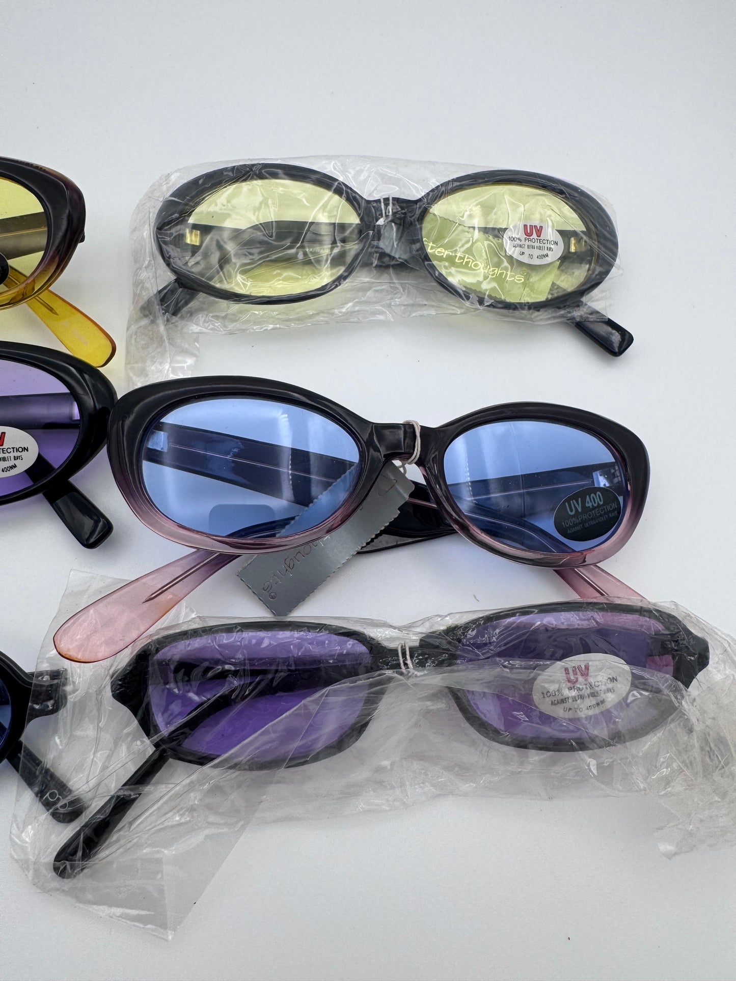 Fashion Sunglasses Eyewear Plastic Frame Set of 9 Mixed Assorted Styles and Colors Lot 9