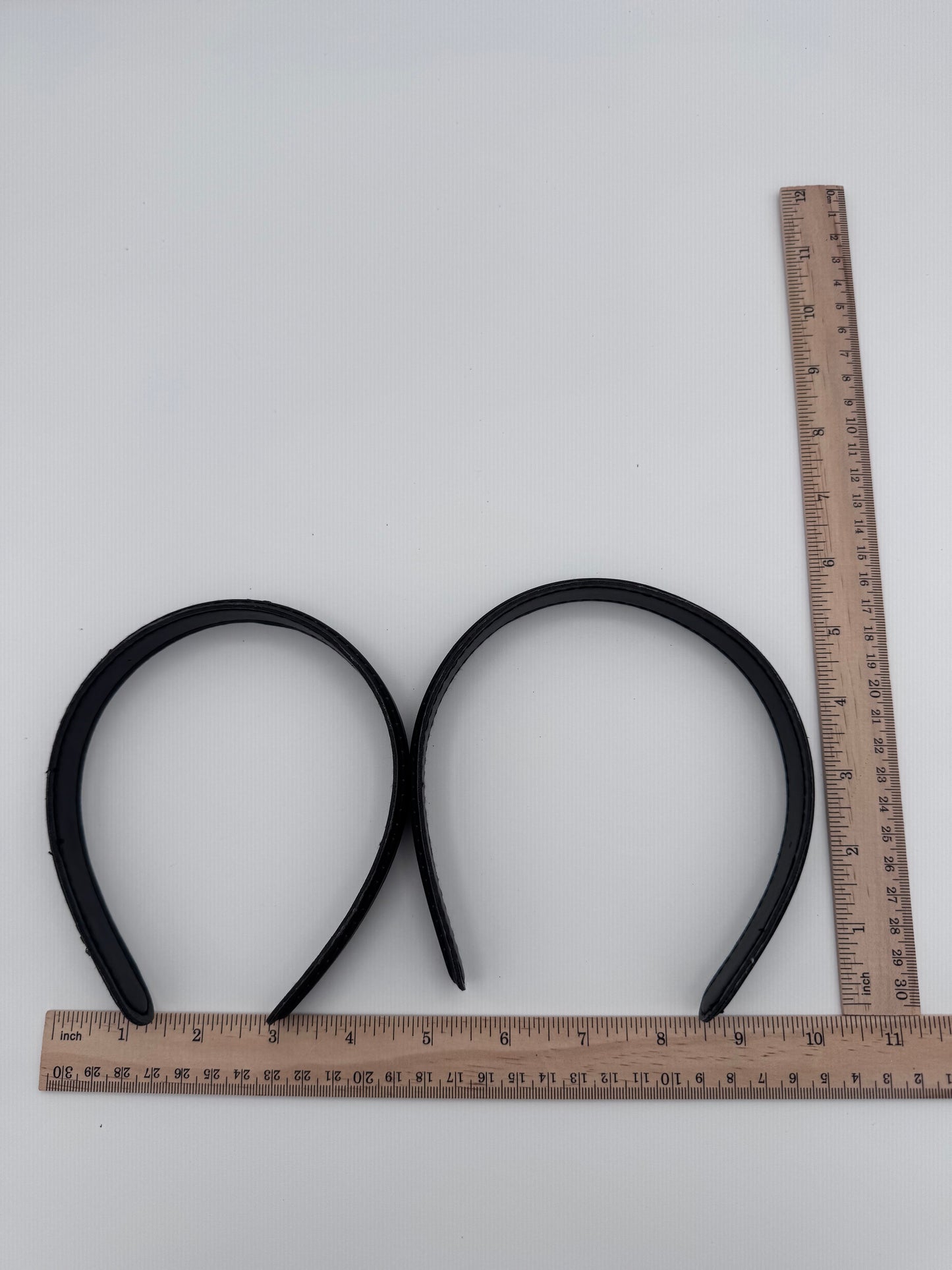 Set of 5 Black Stiff Vintage Headbands