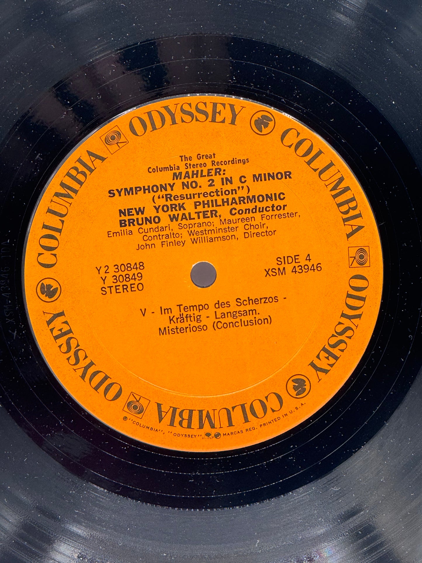 Resurrection Bruno Walter Gustav Mahler Symphony No. 2 1971 Vintage Vinyl Records Set of 2