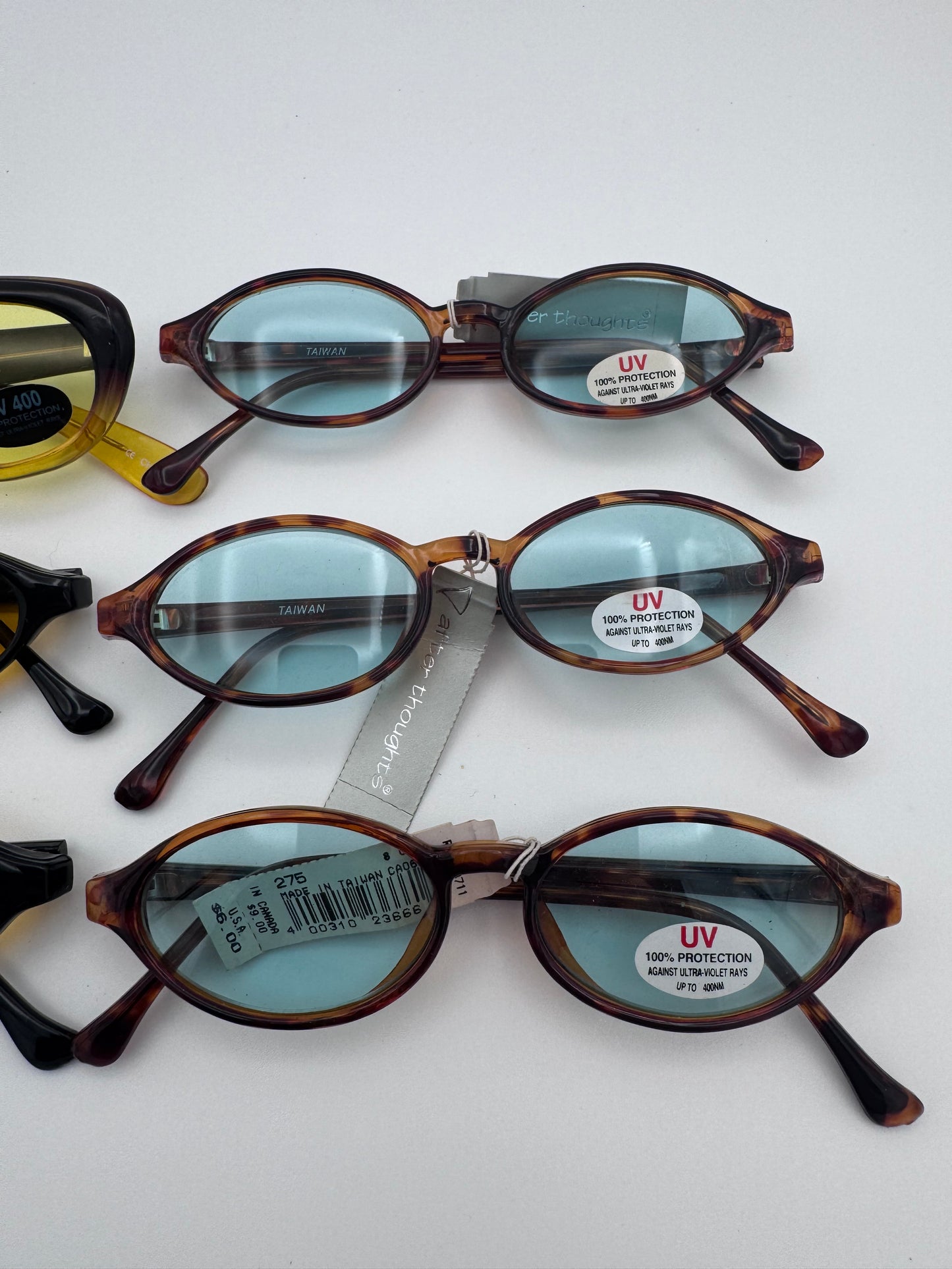 Fashion Sunglasses Eyewear Plastic Frame Set of 6 Mixed Assorted Styles and Colors Lot 12