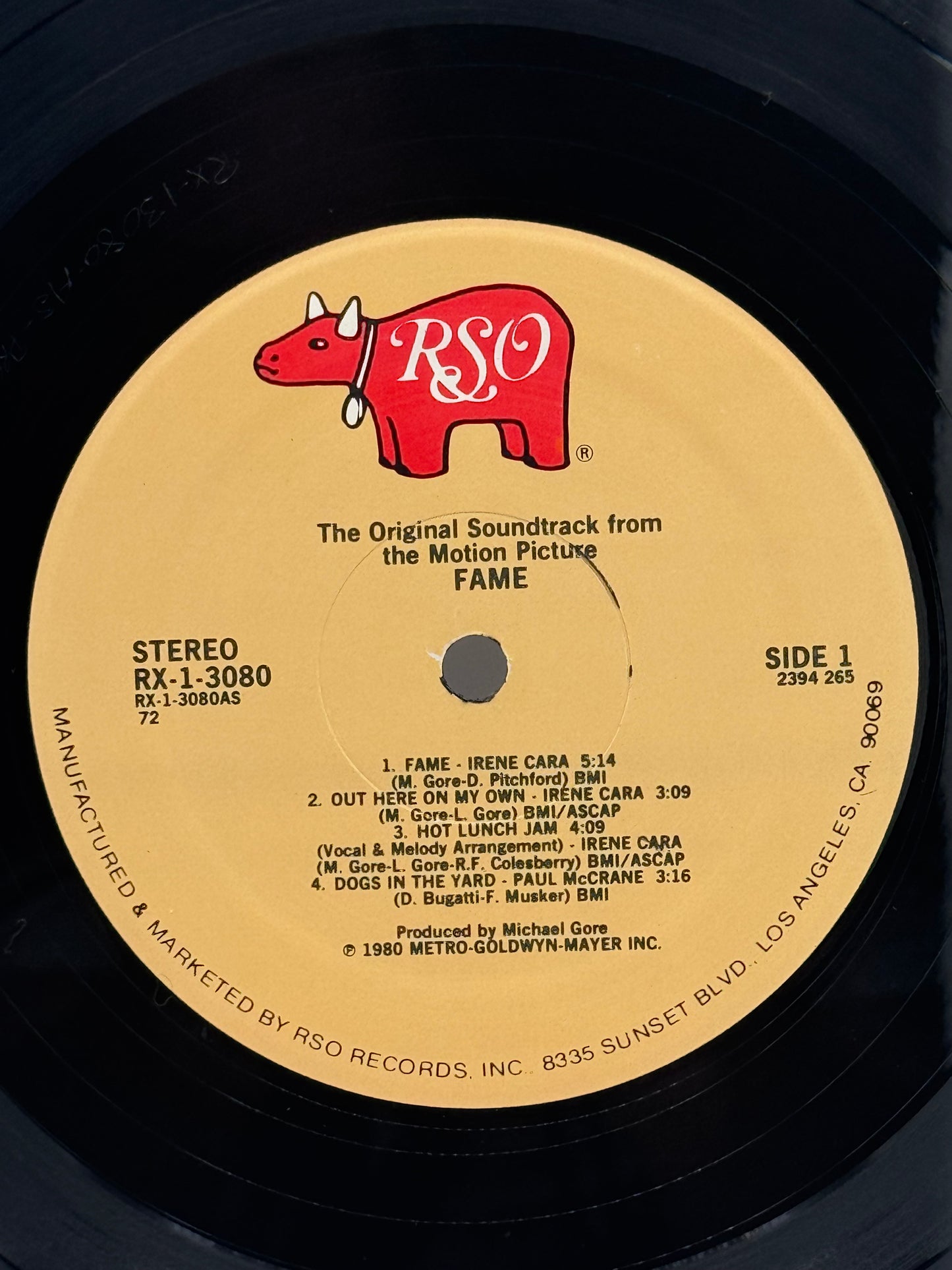 Fame: The Original Soundtrack from the Motion Picture 1980 Vintage Vinyl Record