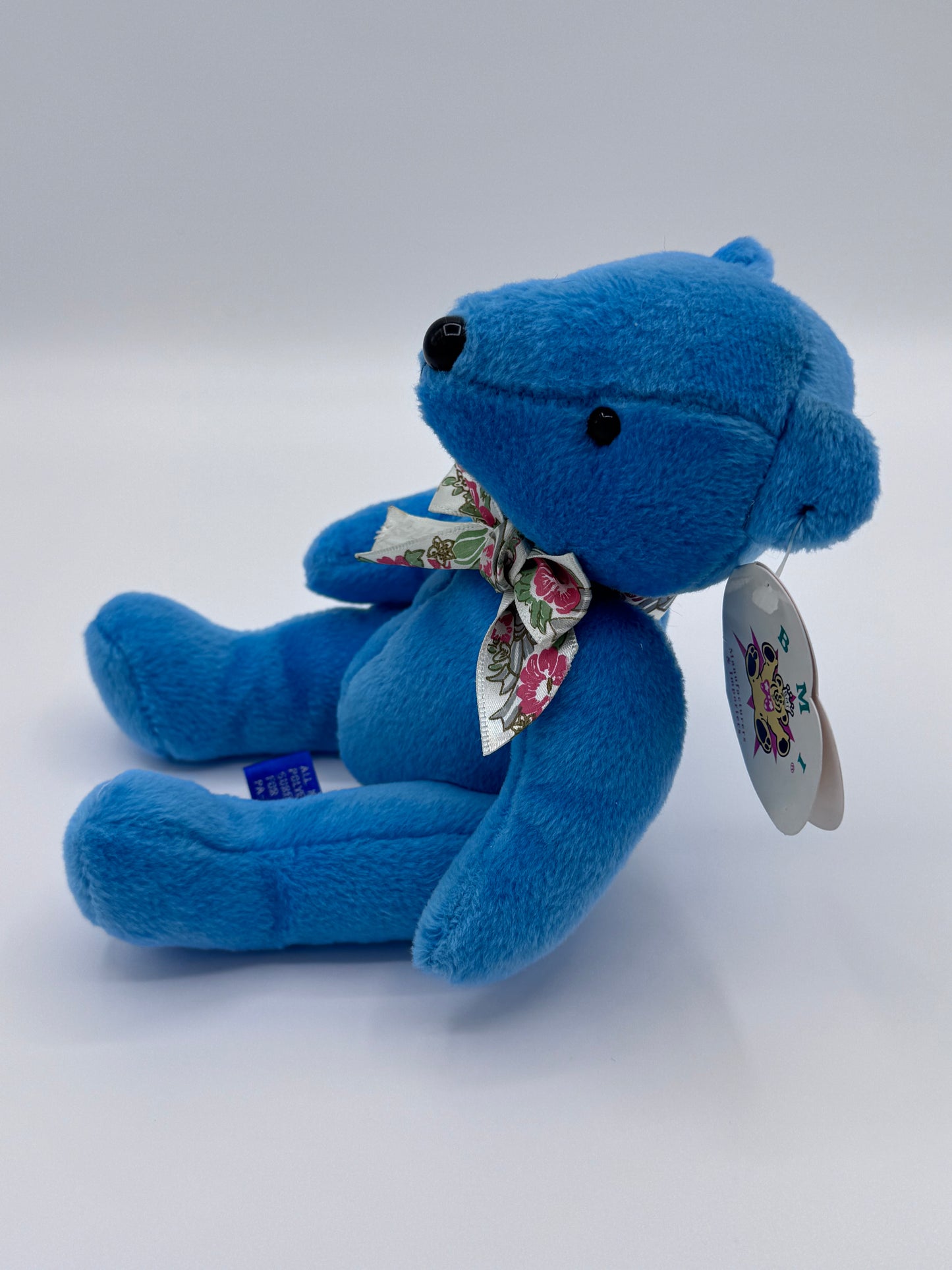 BMI America 1998 Vintage Blue Bean Bear