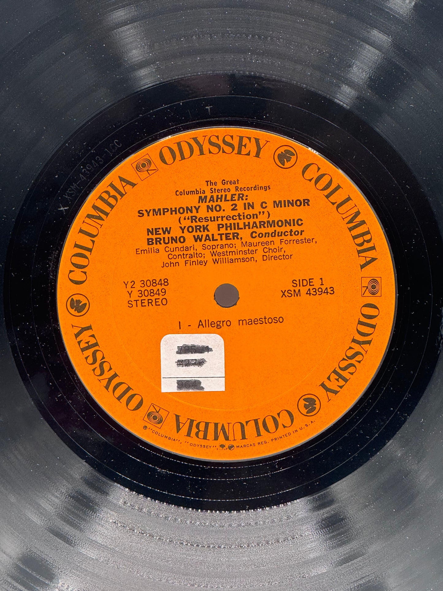 Resurrection Bruno Walter Gustav Mahler Symphony No. 2 1971 Vintage Vinyl Records Set of 2