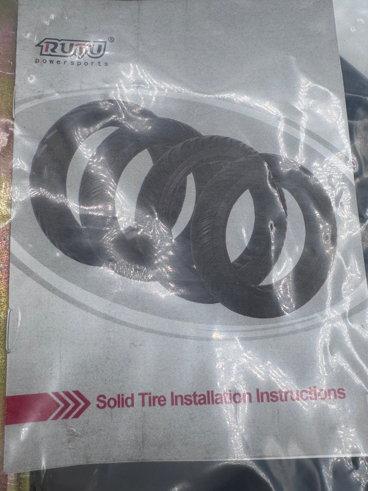 Brand New 10 x 2.5 N10-450045 Q-1 Rubber Tire for Scooter - 1 Tire