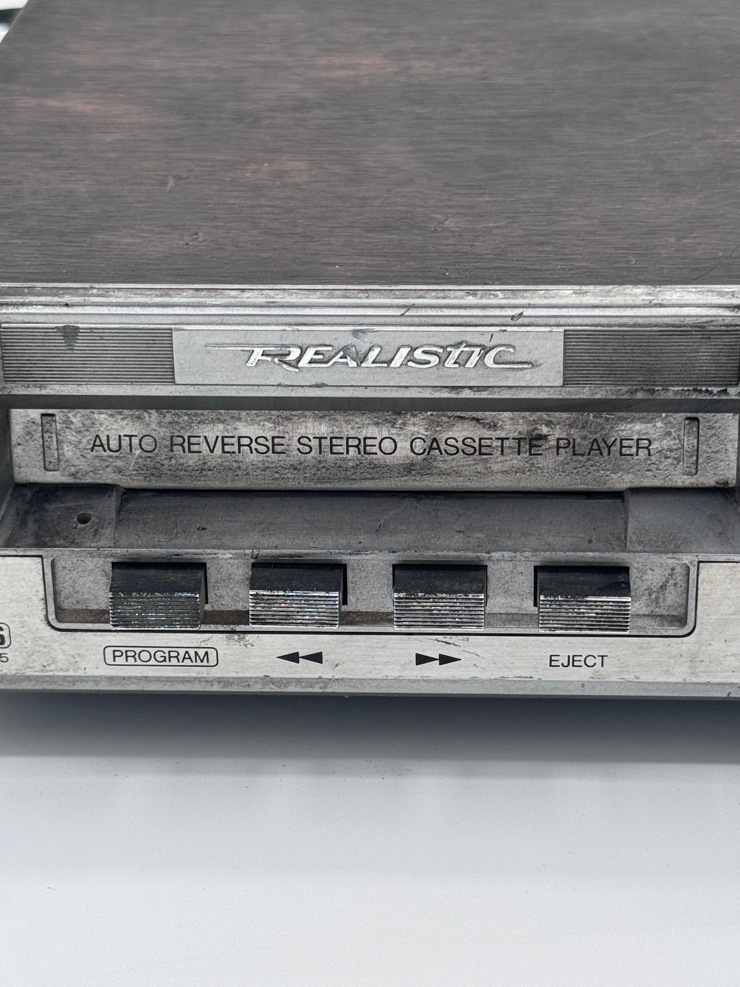 Realistic SCP-5 Stereo 1980’s Cassette Player Car Dash Vintage Antique Radio Stereo Rare