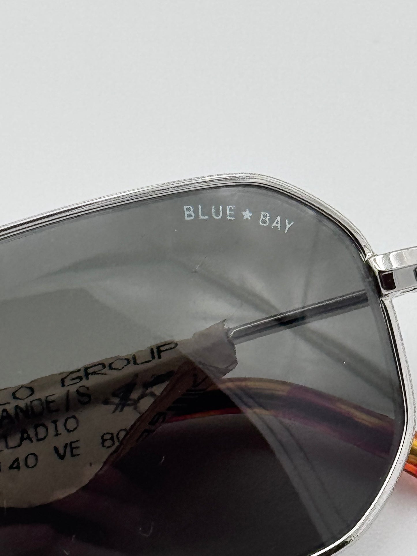 Blue Bay By Sifilo 90’s Silver Wire Tortoise Made in Italy Vintage Sunglasses NOS Cayo Grande/S