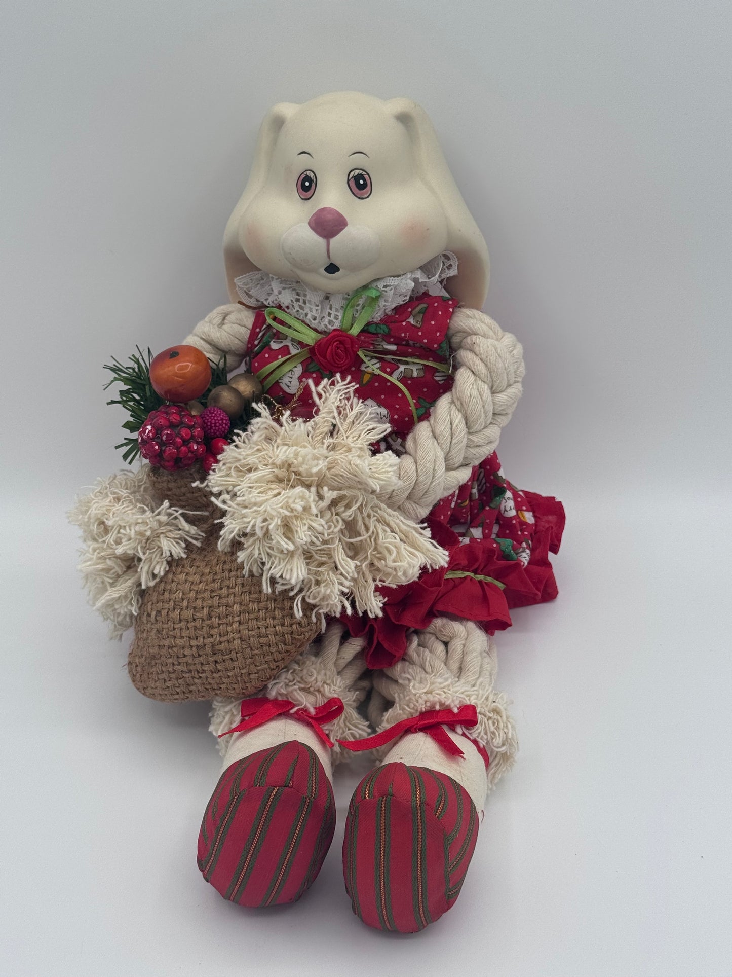 Flossie House of Llyod 1993 Collectable Christmas Bunny Rabbit Doll