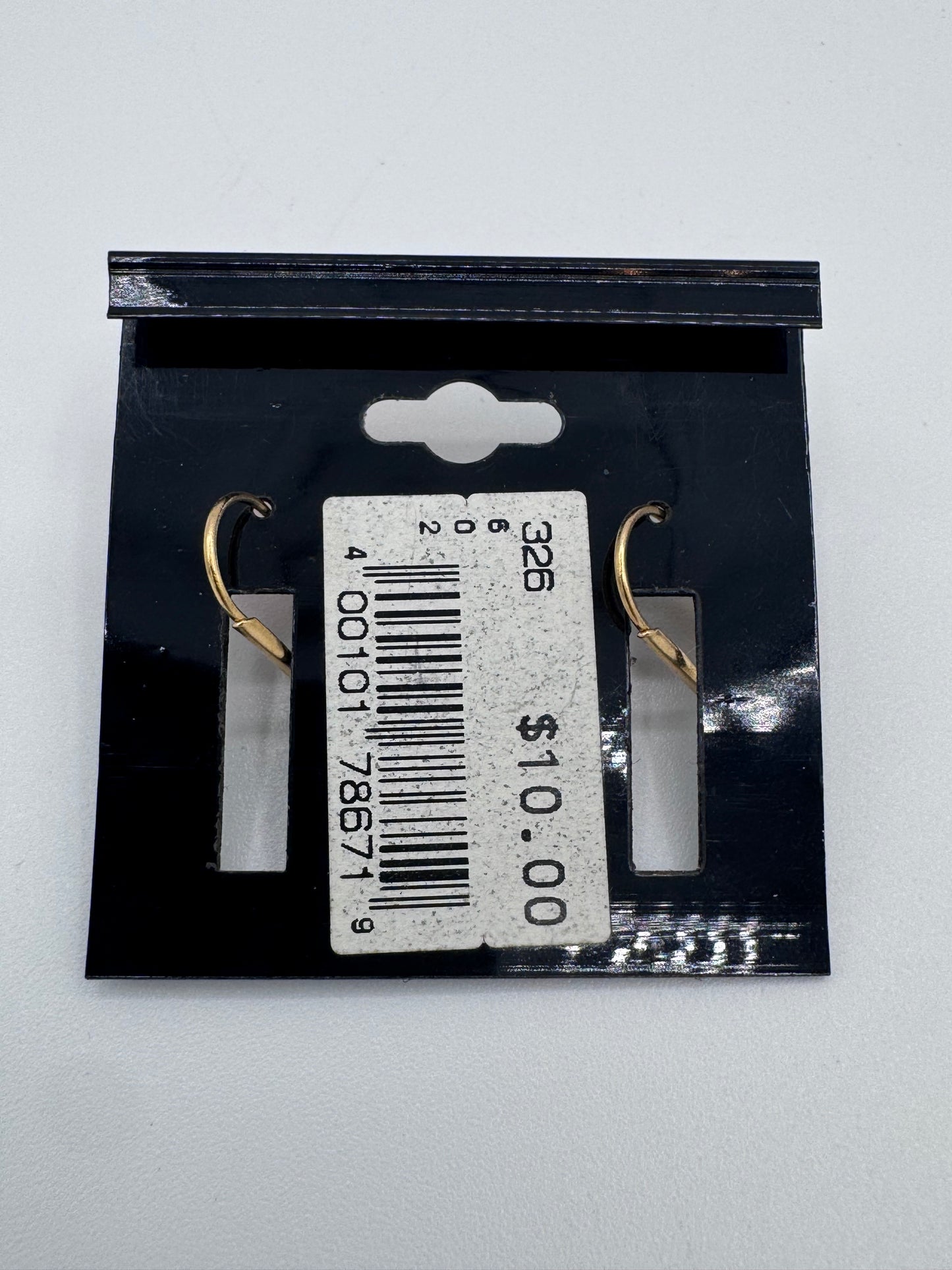 Pair of Gold Cubic Zirconia Earrings Costume Jewelry Vintage After Thoughts