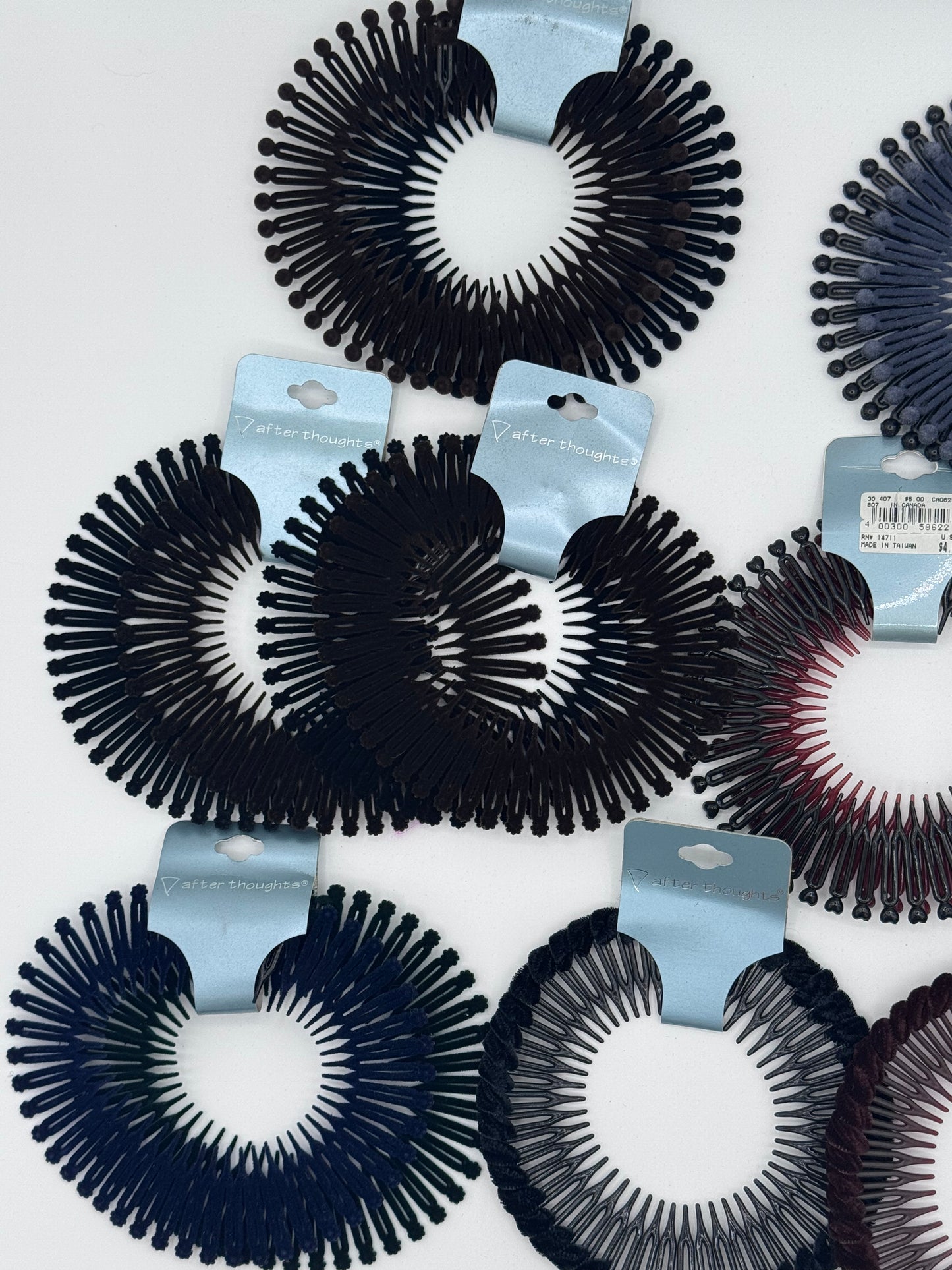 Mixed 90’s Retro Flexible Stretch Hair Combs Teeth Headband Lot of 17 Headbands