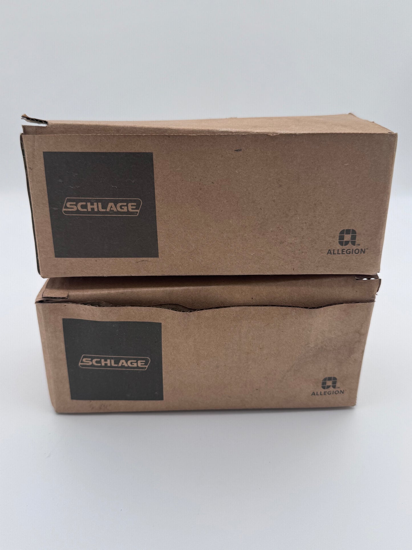 Set of 2 New Schlage Silver Door Knobs with Locks Privacy and Passage