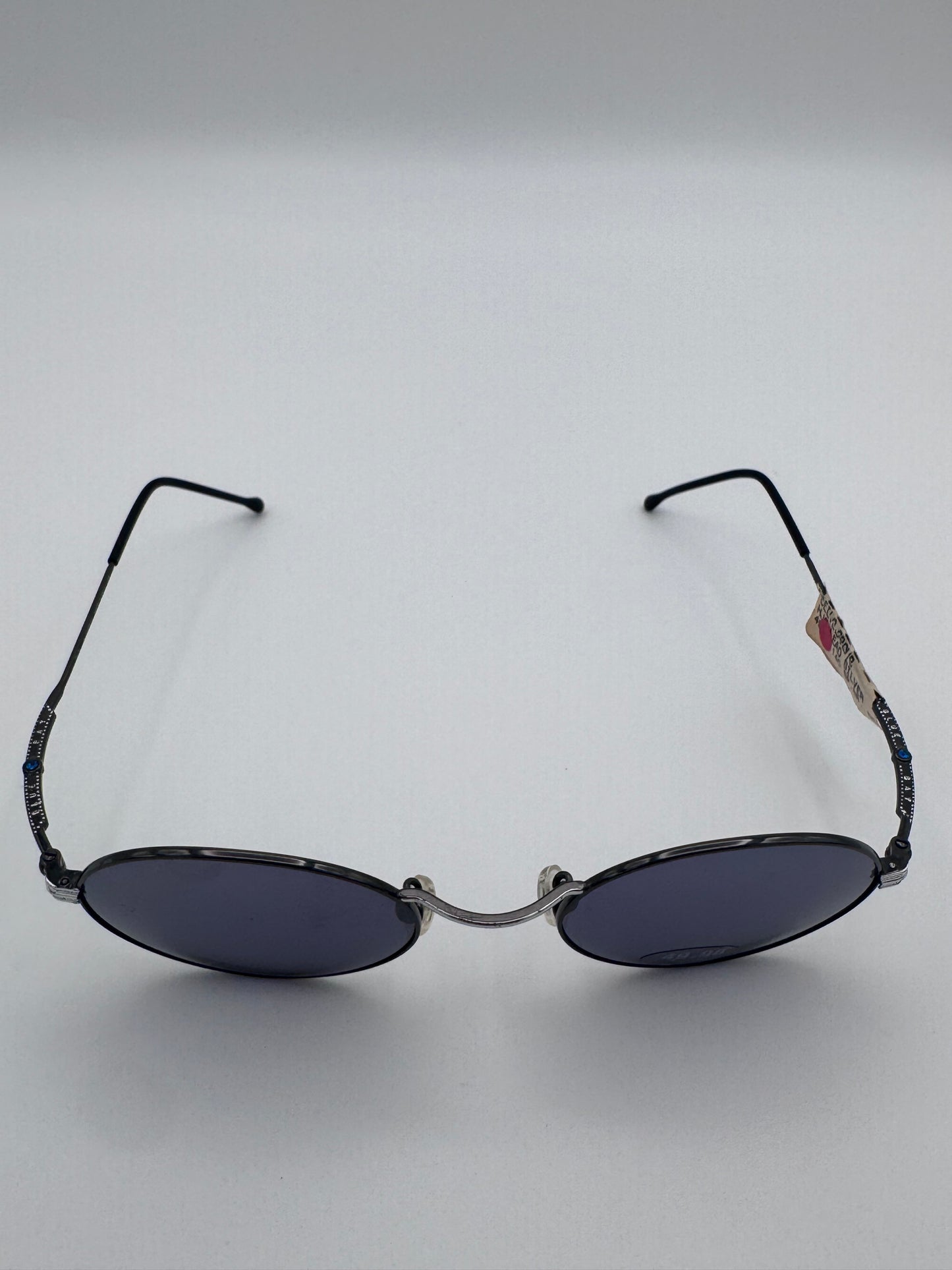 Blue Bay By Sifilo 90’s Silver Wire Made in Italy Vintage Sunglasses NOS Cleveland/S Lead Silver