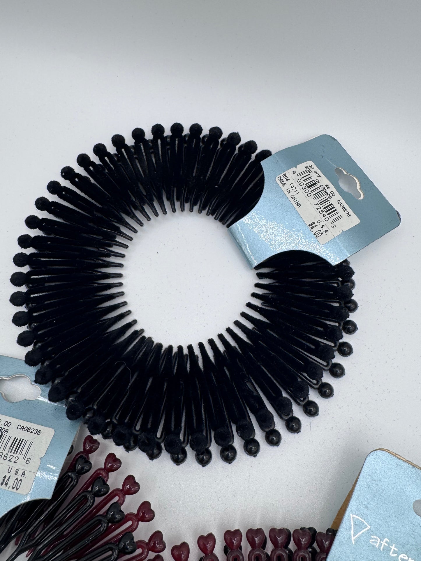 Mixed 90’s Retro Flexible Stretch Hair Combs Teeth Headband Lot of 17 Headbands