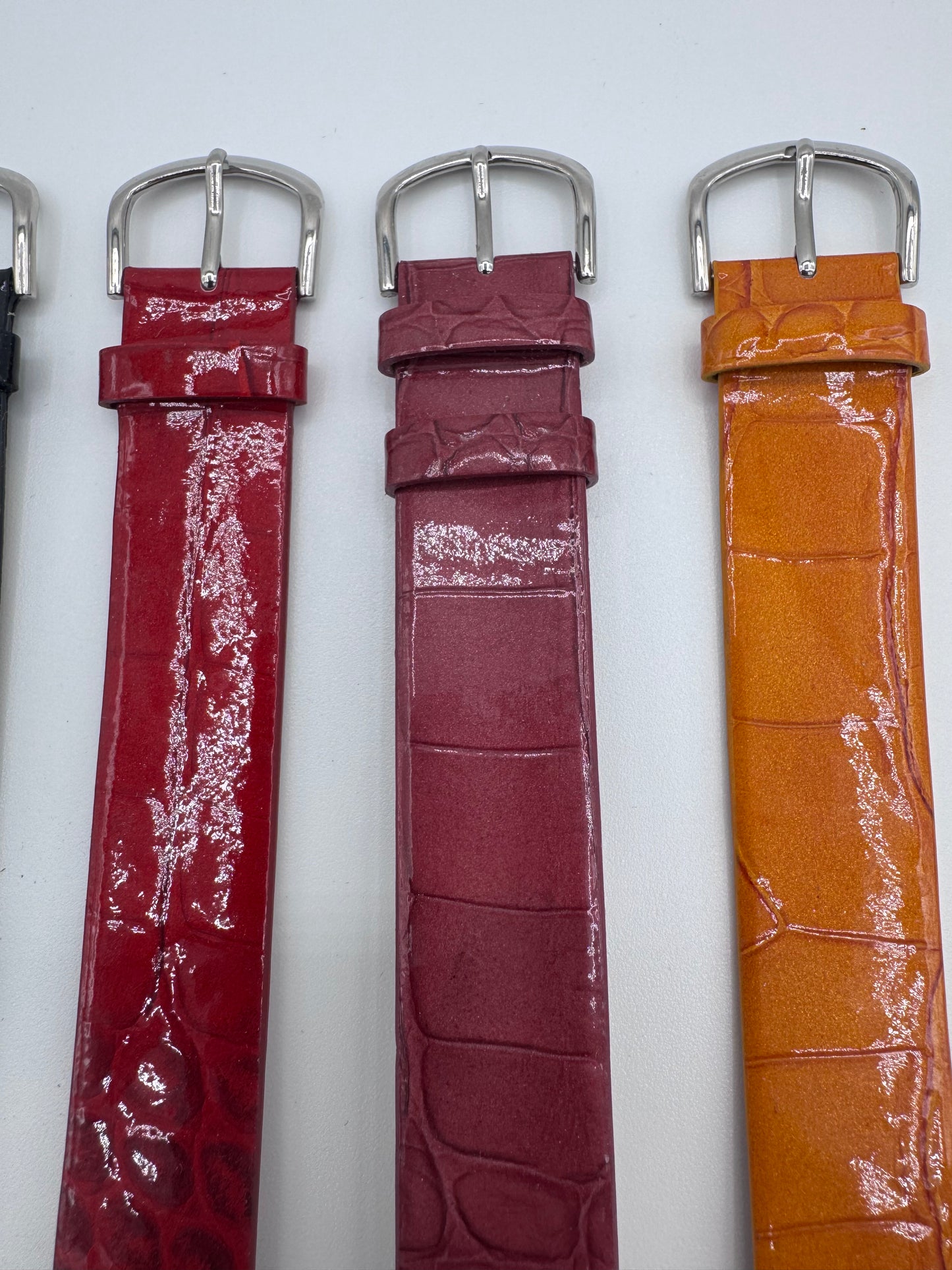 Genuine Leather Watch Bands Set of 6 Different Colors